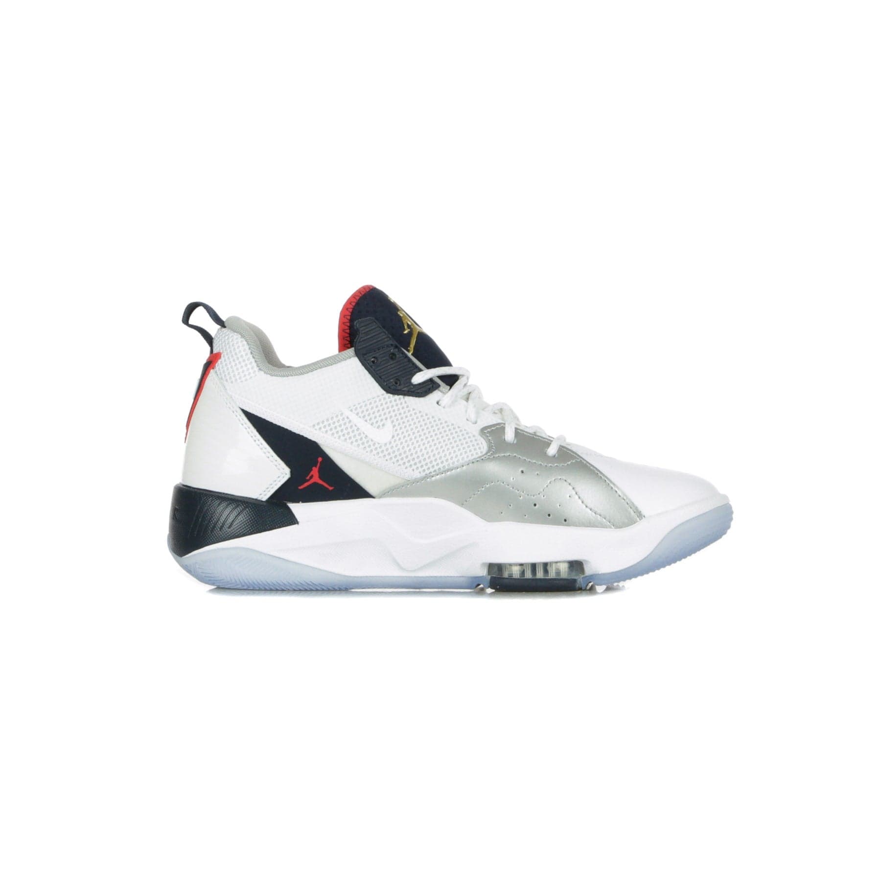 JORDAN Scarpa Alta Uomo Jordan Zoom 92 White/obsidian/true Red/metallic Silver - 12