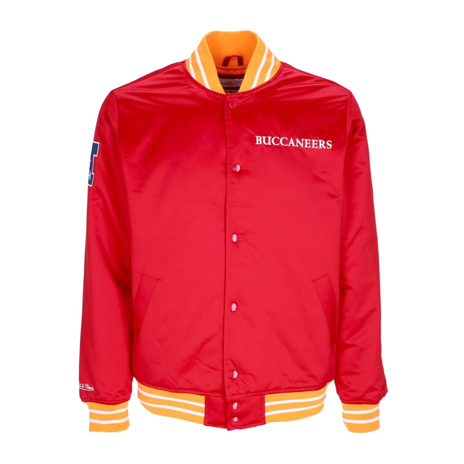 MITCHELL &amp; NESS Giubbotto Bomber Uomo Nfl Heavyweight Satin Jacket Tambuc Original Team Colors - 7