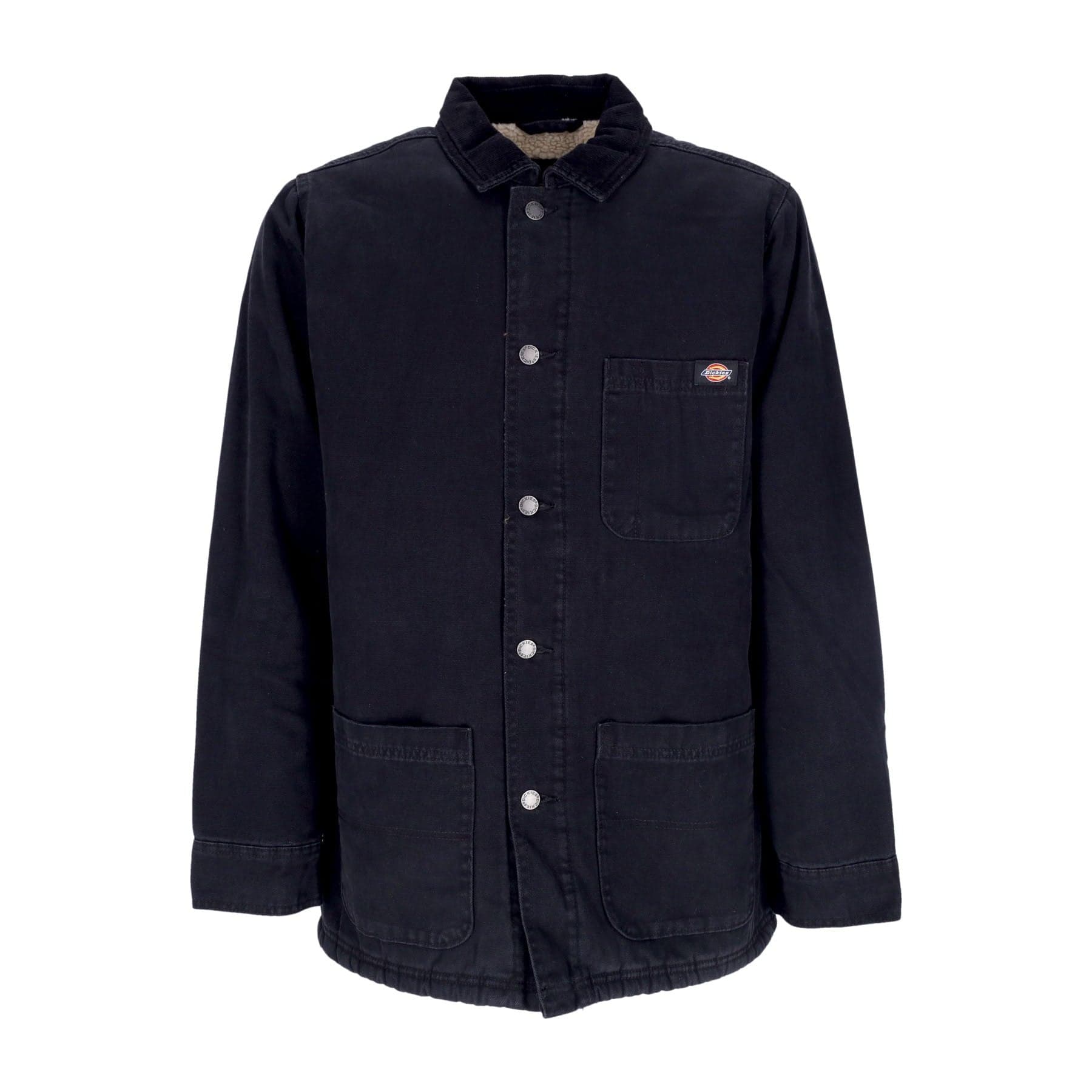 DICKIES Giacca Workwear Uomo Duck Canvas Chore Coat Stone Washed Black - 4