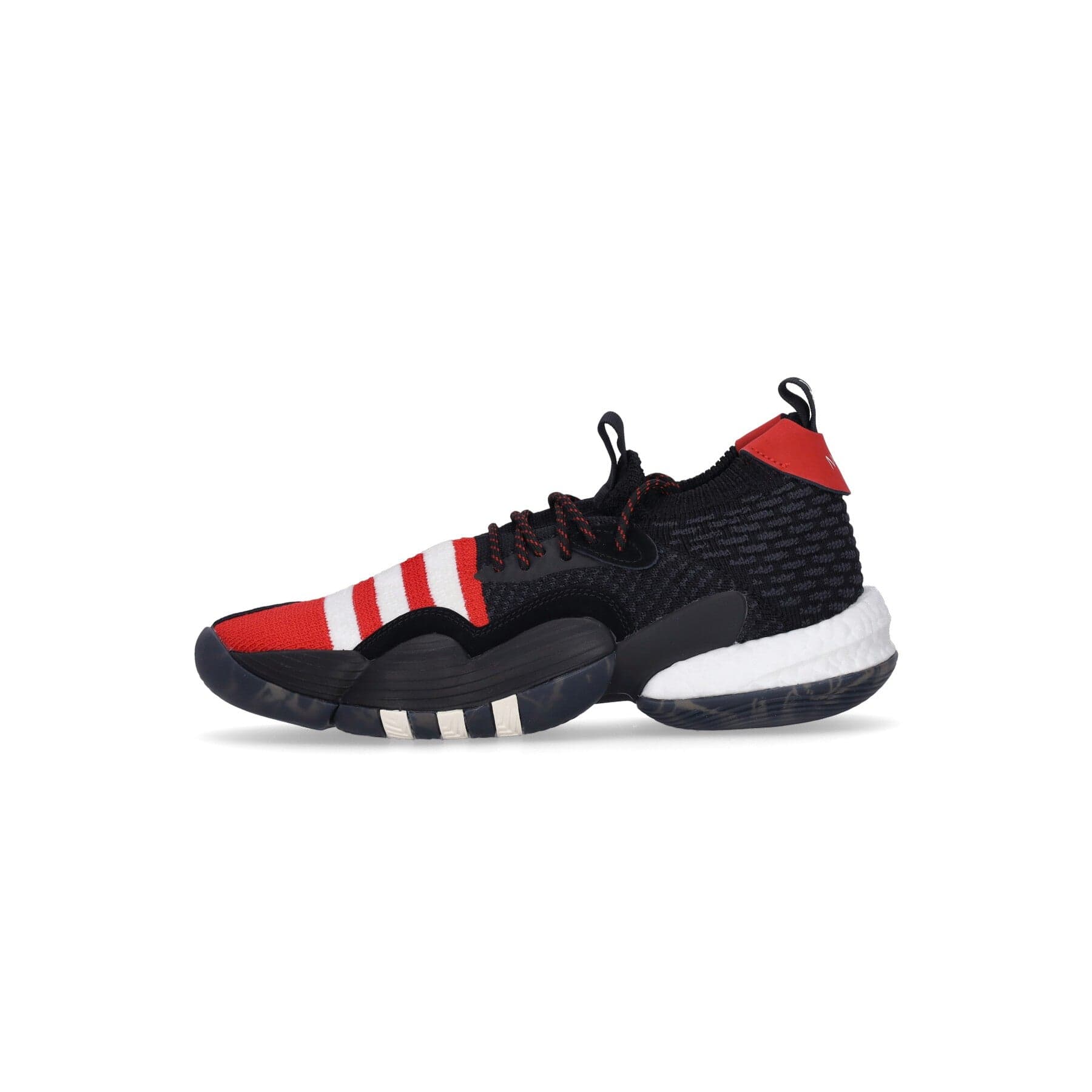 Adidas Scarpa Basket Uomo Trae Young 2 Core Black/better Scarlet/off White - 7