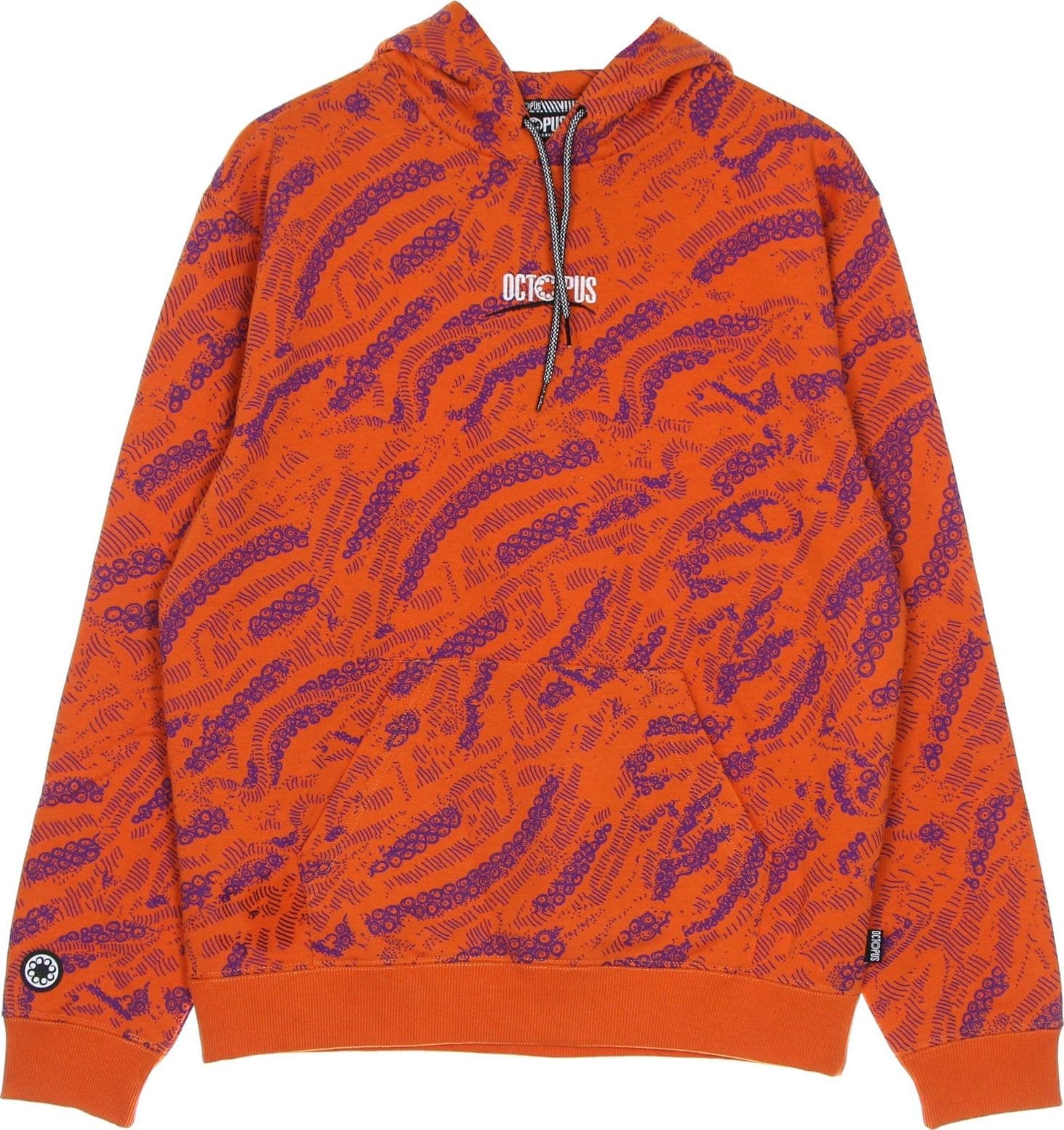 OCTOPUS Felpa Cappuccio Uomo Sci-fi Hoodie Orange – giacca