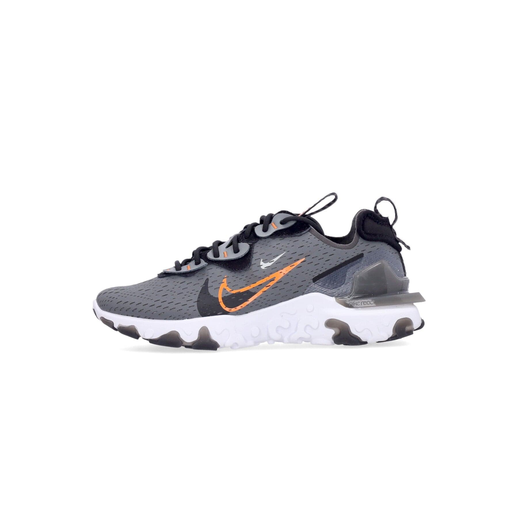 Nike Scarpa Bassa Uomo React Vision Smoke Grey/black/bright Mandarin - 7