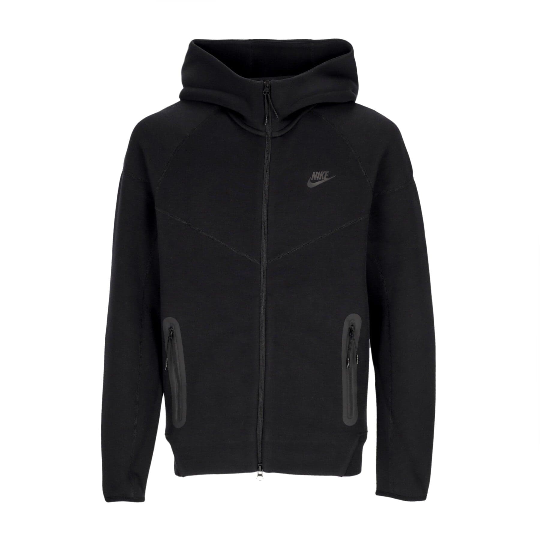 Nike Felpa Leggera Cappuccio Zip Uomo Tech Fleece Full-zip Windrunner Hoodie Black/black - 3