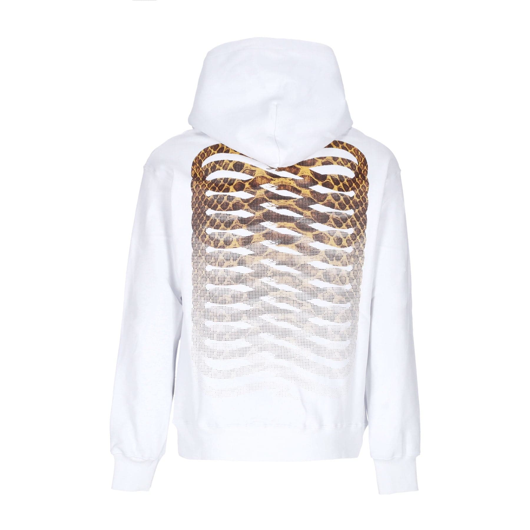 PROPAGANDA Felpa Cappuccio Uomo Ribs Skin White - 3