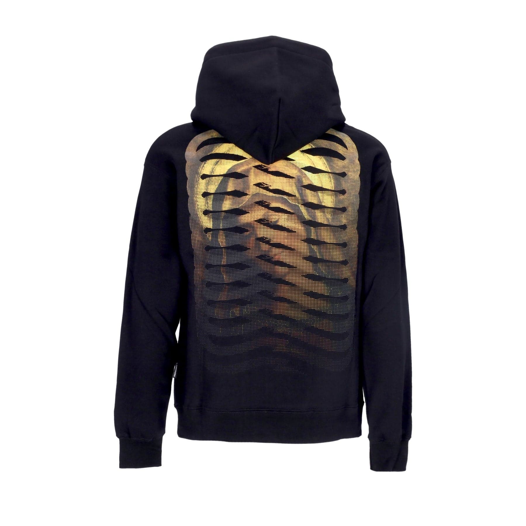 PROPAGANDA Felpa Cappuccio Uomo Ribs Virgin Hoodie Black - 3