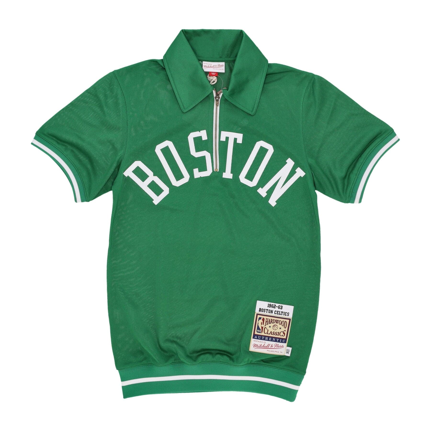 MITCHELL &amp; NESS Maglietta Uomo Nba Shooting Shirt 1962 No Player Name Boscel Kelly Green - 4