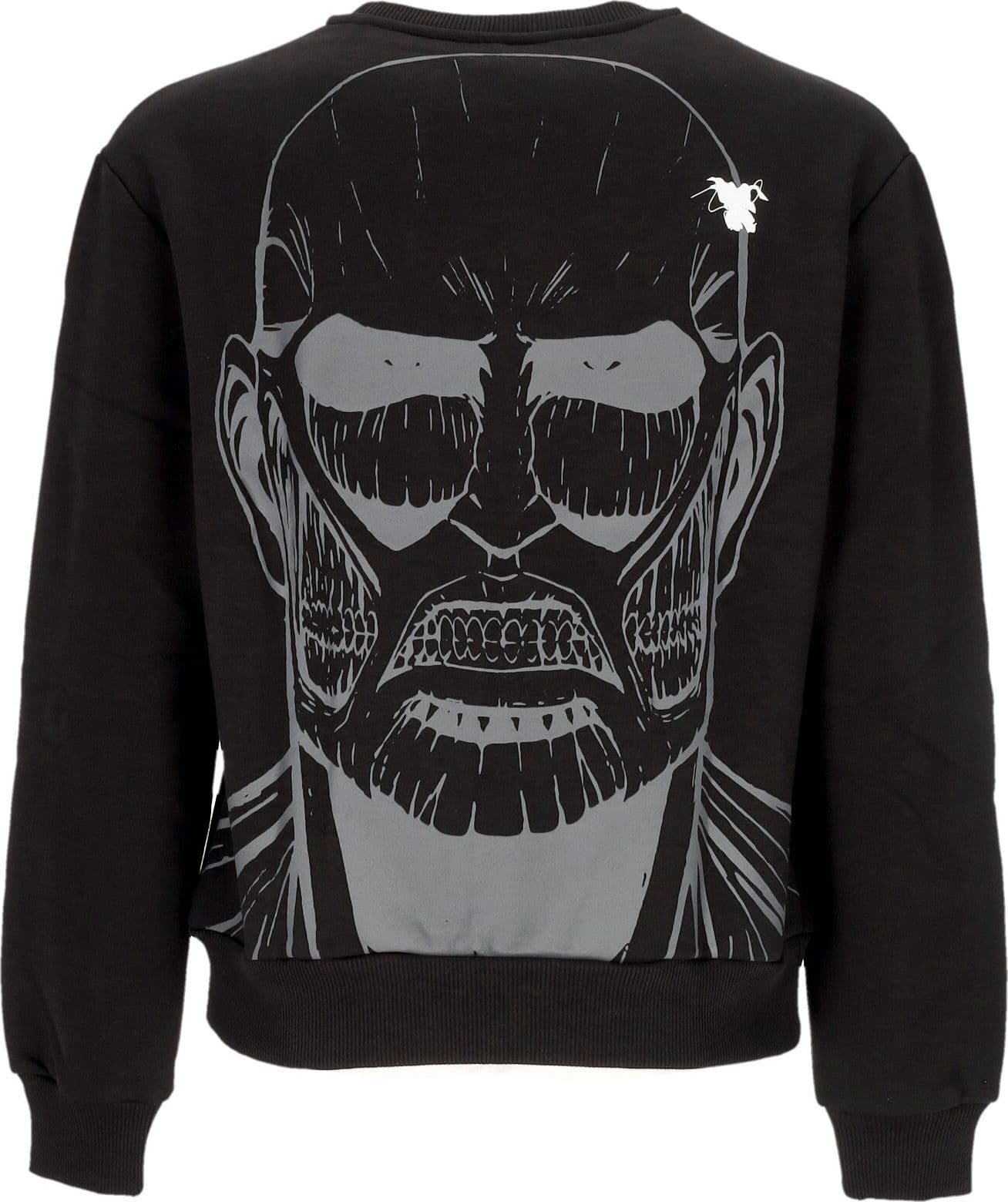 DOLLY NOIRE Felpa Girocollo Uomo Colossal Titan Crewneck X Attack On Titan Black – giacca