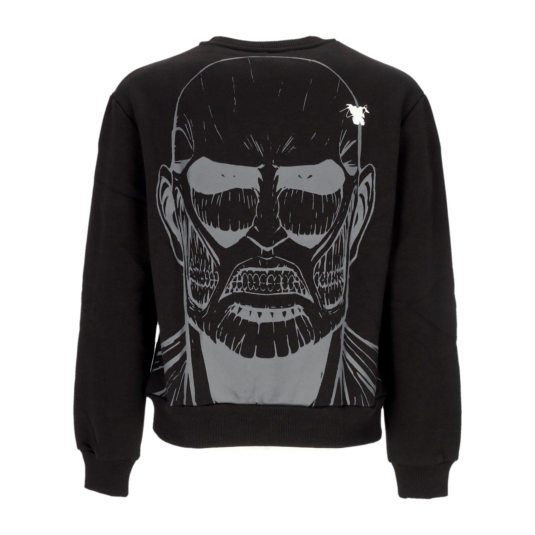 DOLLY NOIRE Felpa Girocollo Uomo Colossal Titan Crewneck X Attack On Titan Black - 3
