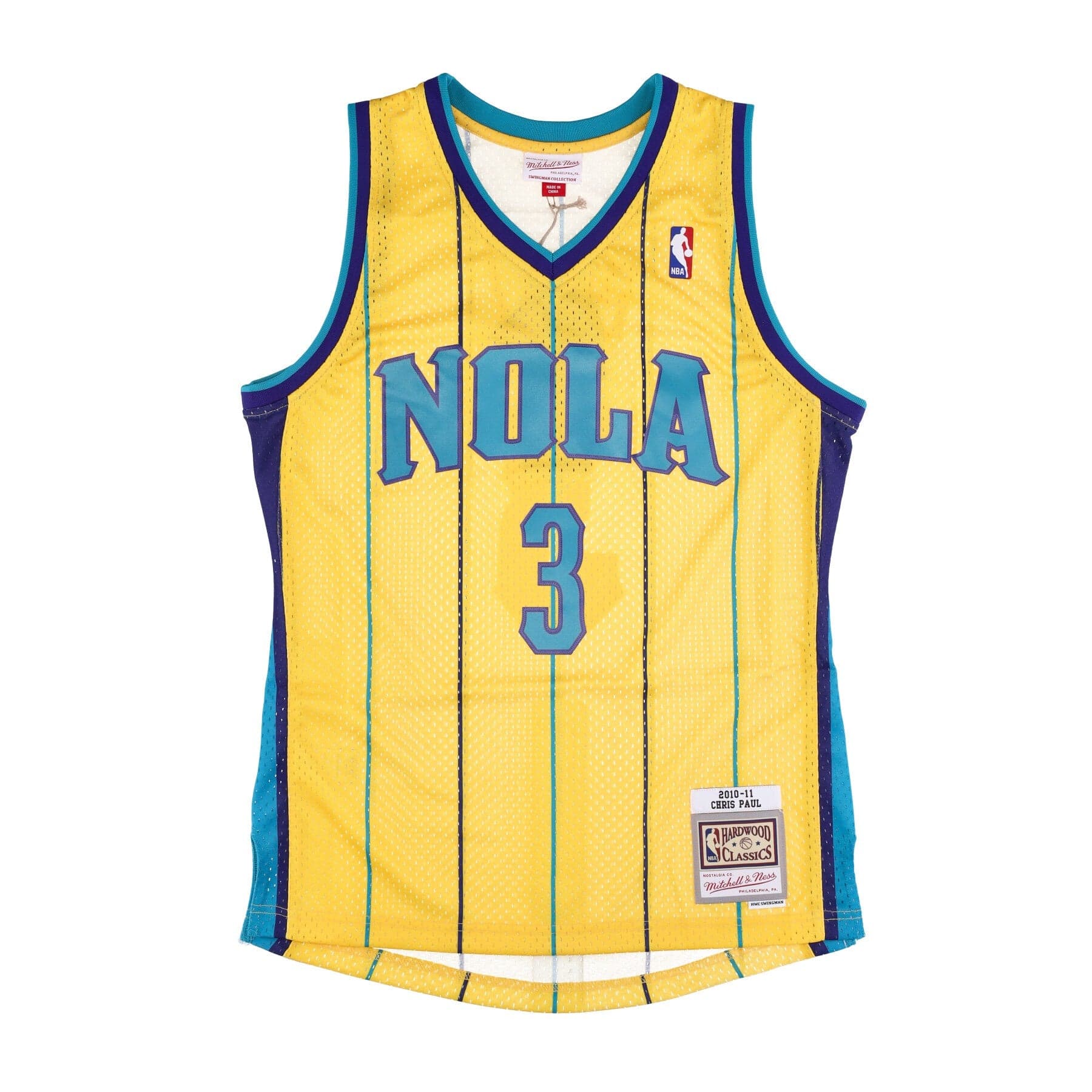 MITCHELL &amp; NESS Canotta Basket Uomo Nba Swingman Jersey Hardwood Classics No 3 Chris Paul 2010-11 Neohor Original Team Colors - 5