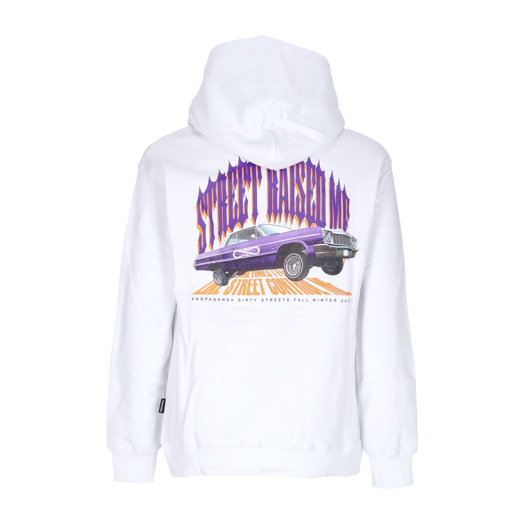 PROPAGANDA Felpa Cappuccio Uomo Chevy Hoodie White - 3