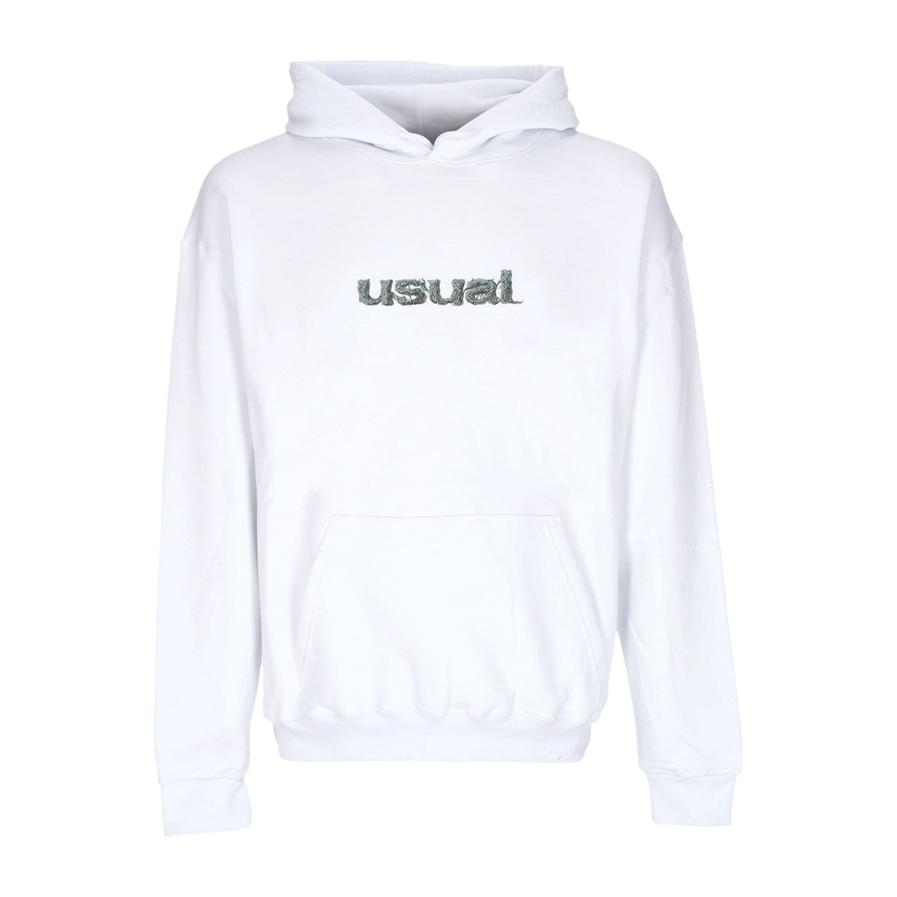USUAL Felpa Cappuccio Uomo Dionea Hoodie White - 4