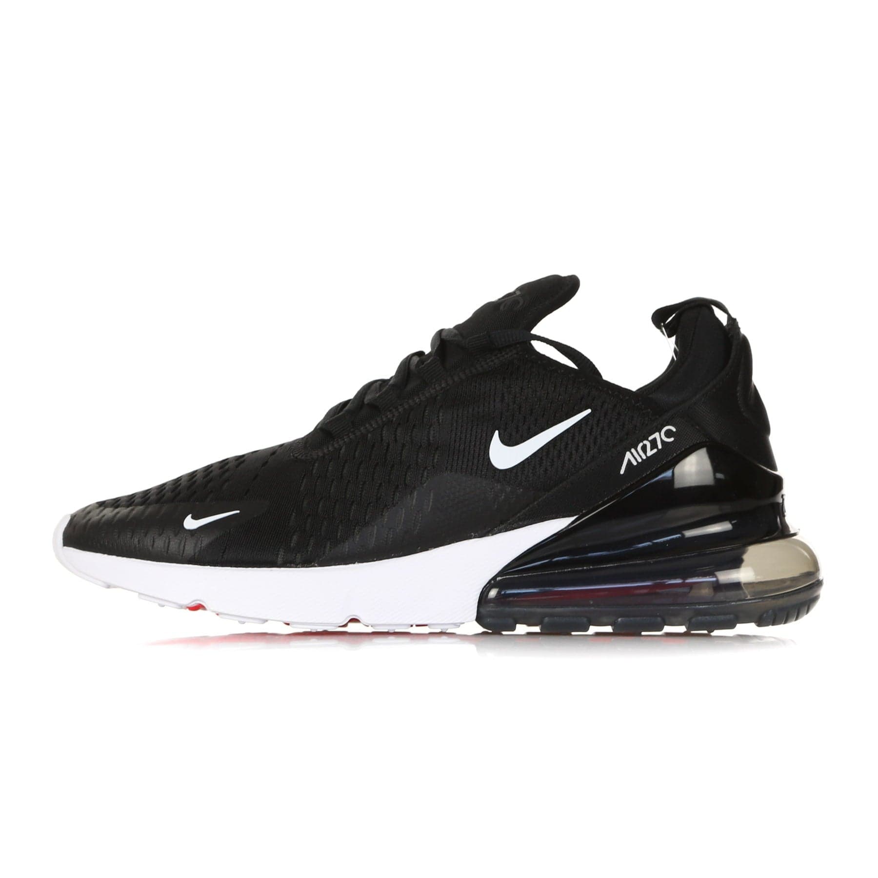 Nike Scarpa Bassa Uomo Air Max 270 Black/anthracite/white/solar Red - 20