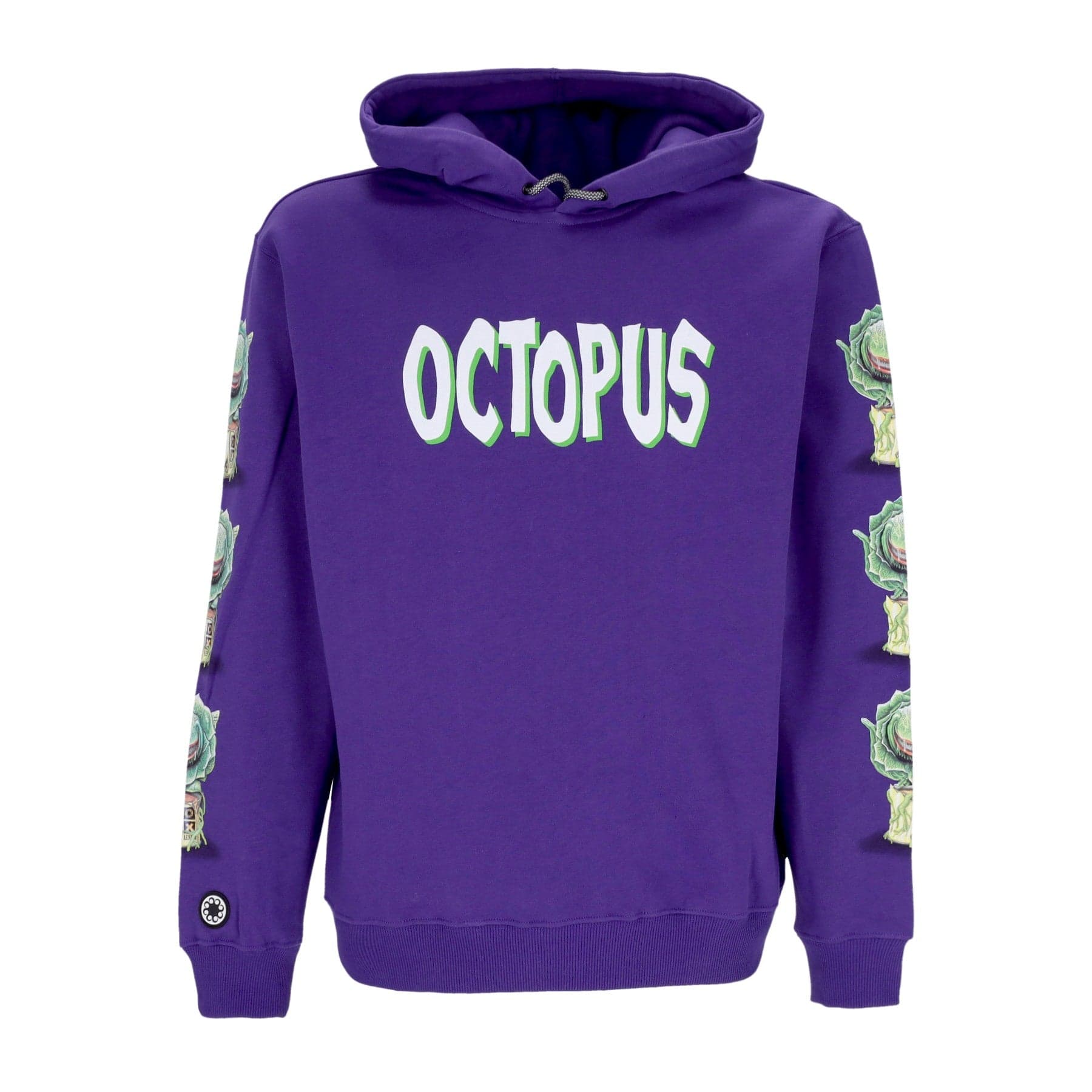 OCTOPUS Felpa Cappuccio Uomo Feed Me Hoodie Purple - 5