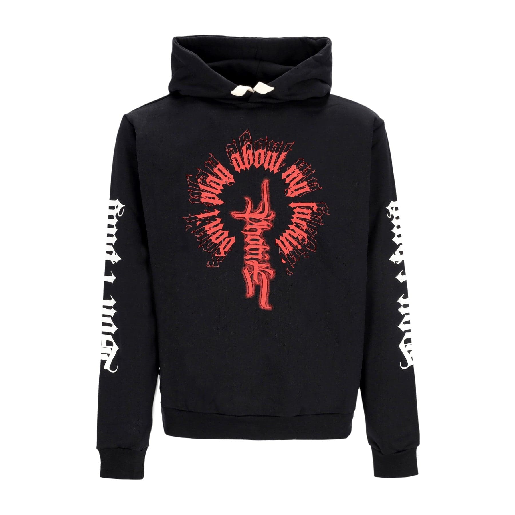 PHOBIA Felpa Leggera Cappuccio Uomo Phobia Print Hoodie X Emis Killa Black - 4