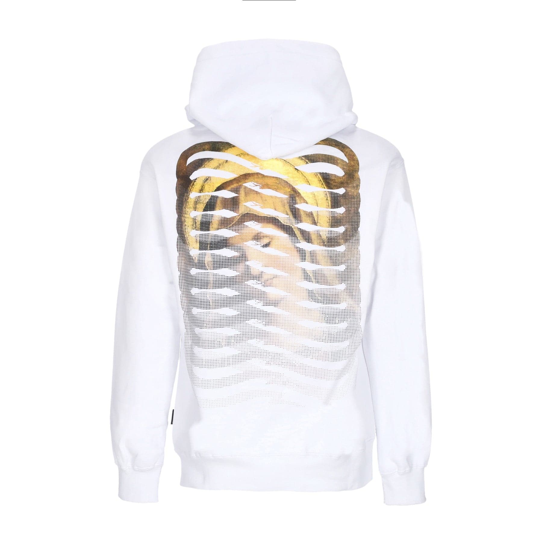 PROPAGANDA Felpa Cappuccio Uomo Ribs Virgin Hoodie White - 4