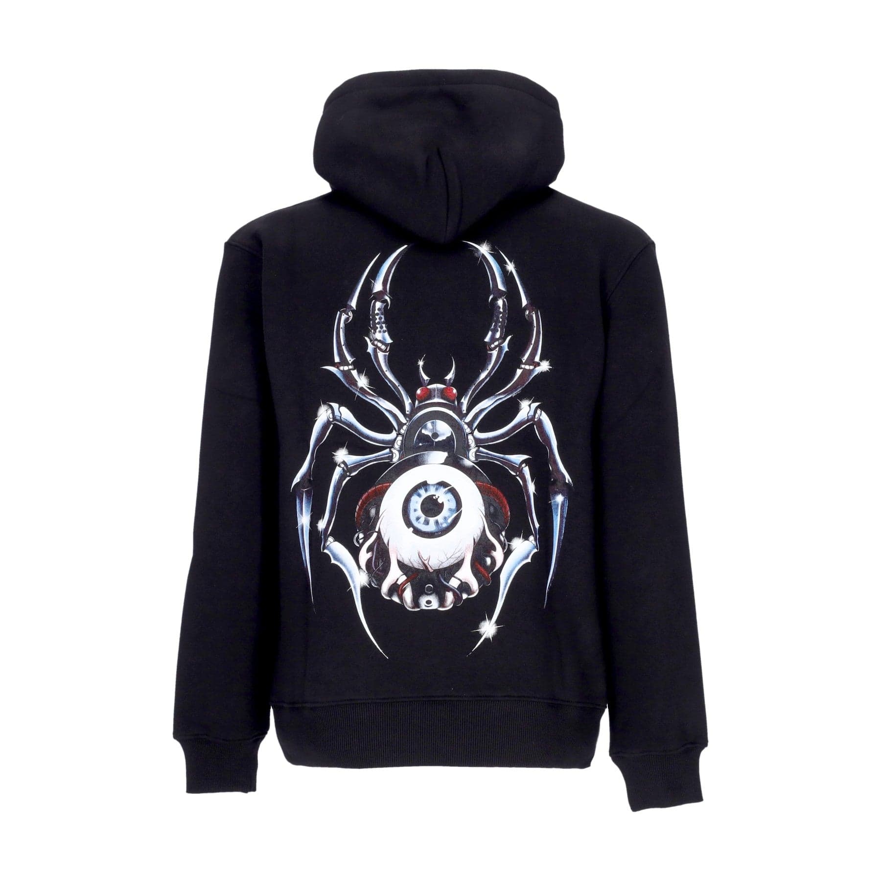 DOOMSDAY Felpa Cappuccio Uomo Biospider Hoodie Black - 4