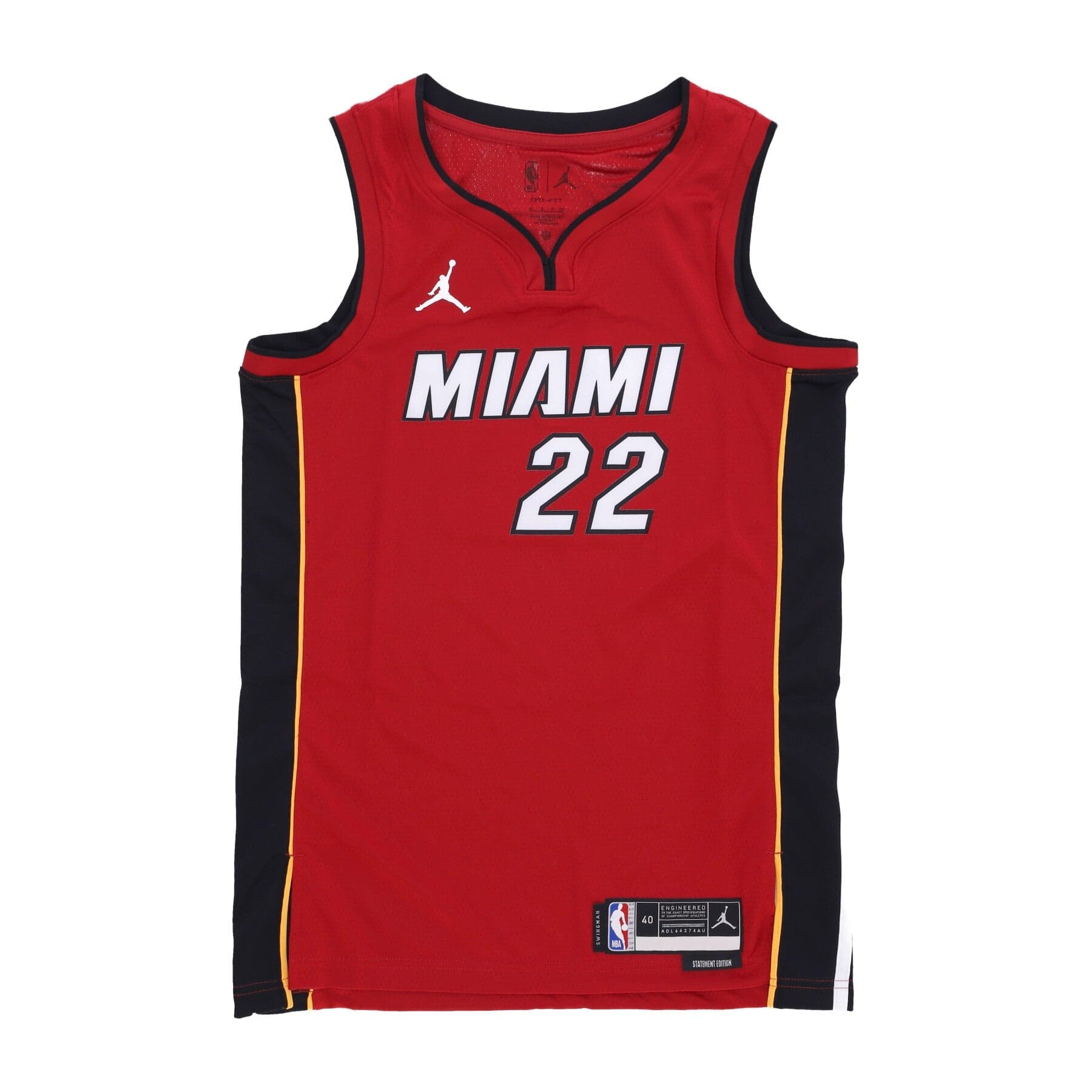 JORDAN NBA Canotta Basket Uomo Nba Statement Edition 22 Dri-fit Swingman Jersey No 22 Jimmy Butler Miahea Tough Red - 5