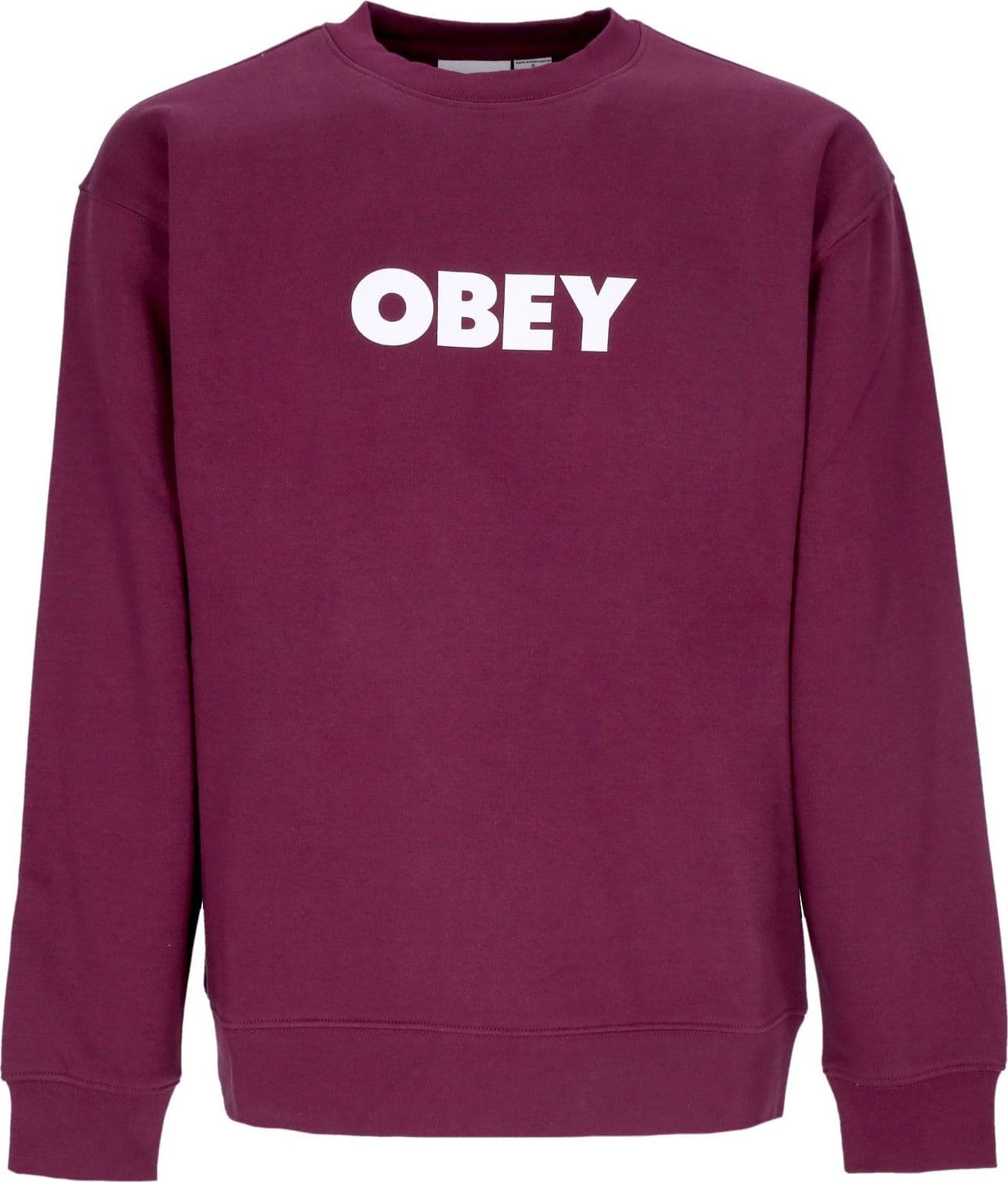 OBEY Felpa Girocollo Uomo Bold Crew Premium Fleece Beetroot – XL – rosa