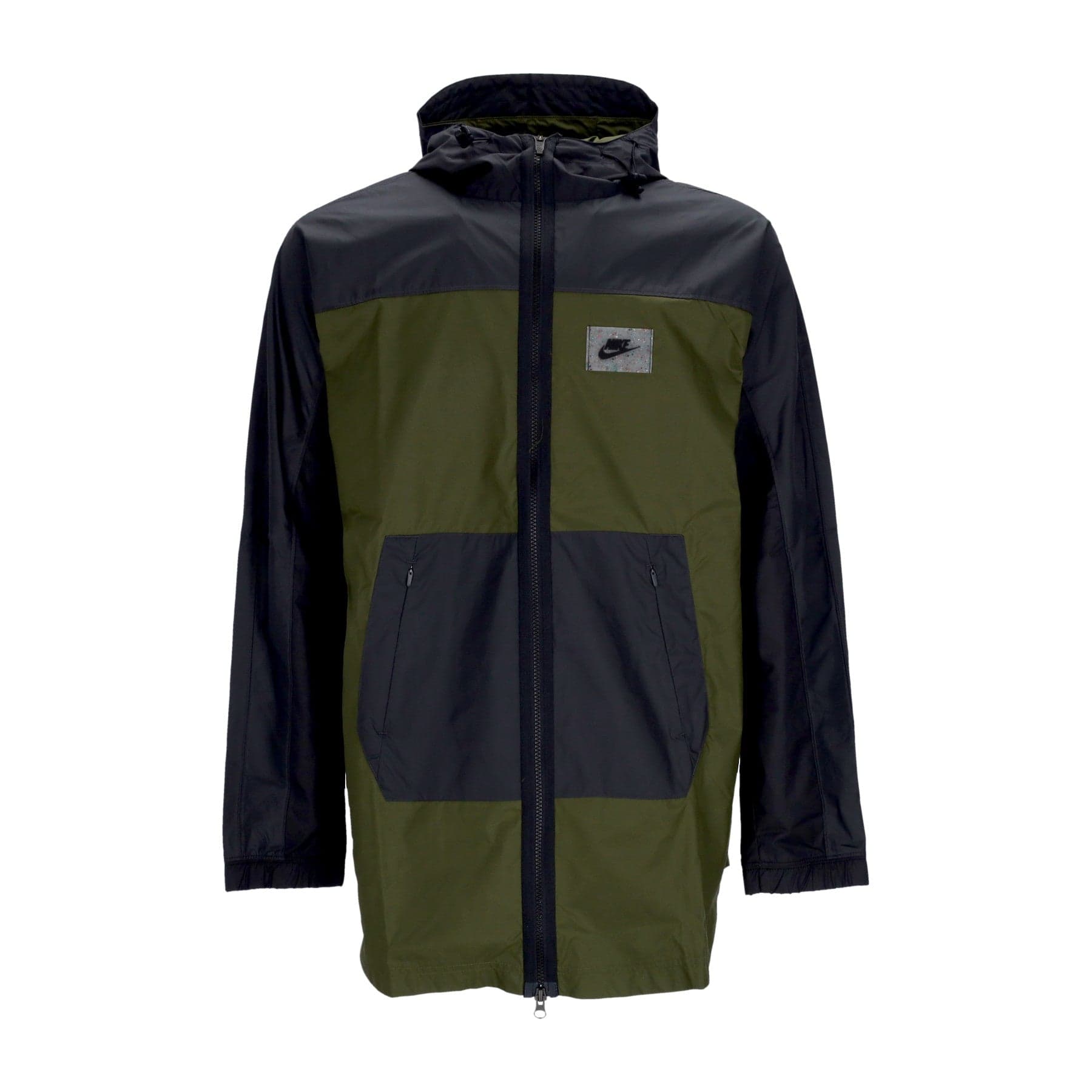 Nike Giacca a Vento Uomo Woven Jacket Rough Green/dk Smoke Grey/safety Orange - 6