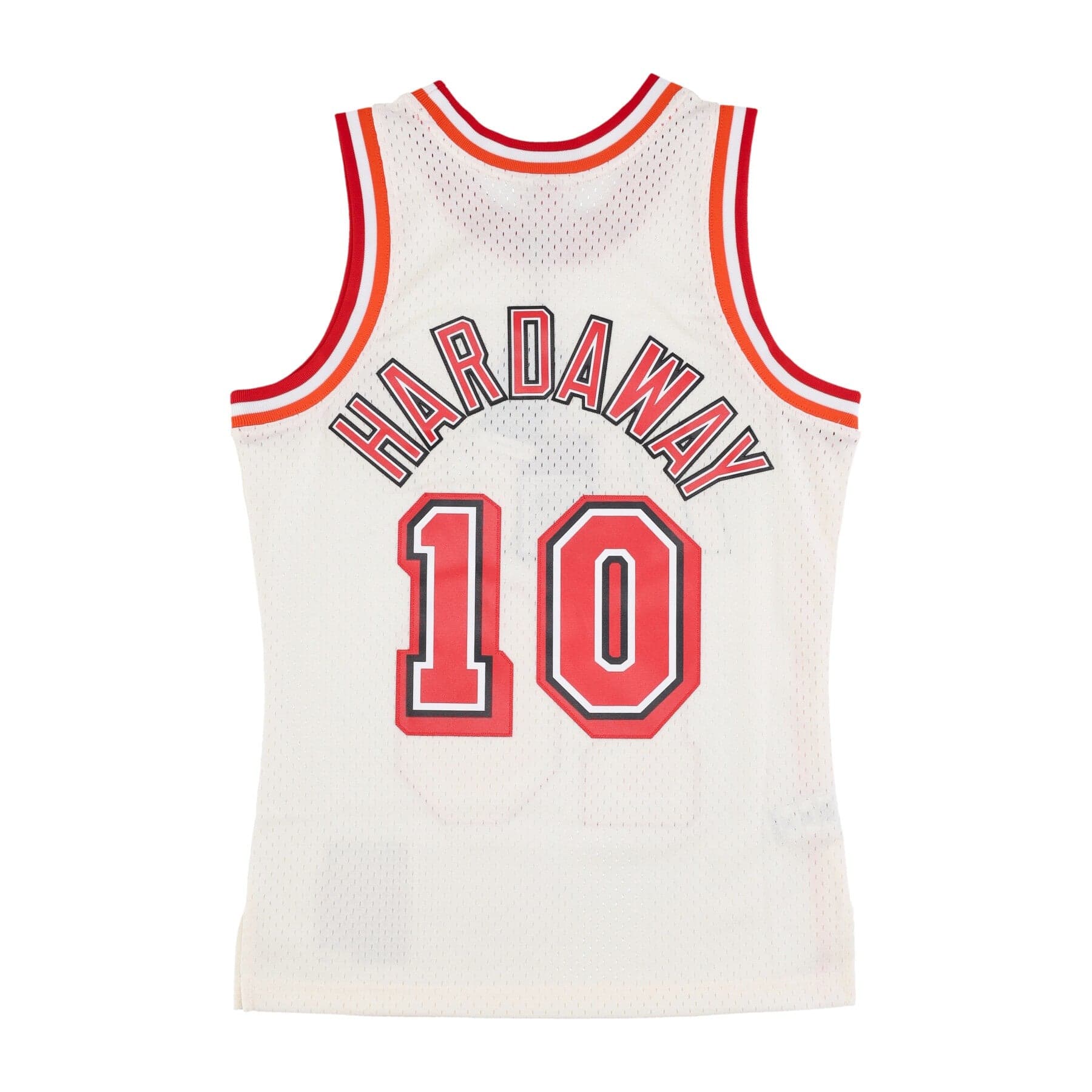 MITCHELL &amp; NESS Canotta Basket Uomo Nba Off White Team Color Swingman Jersey Hardwood Classics 1996 No 10 Tim Hardaway Miahea Off White - 4