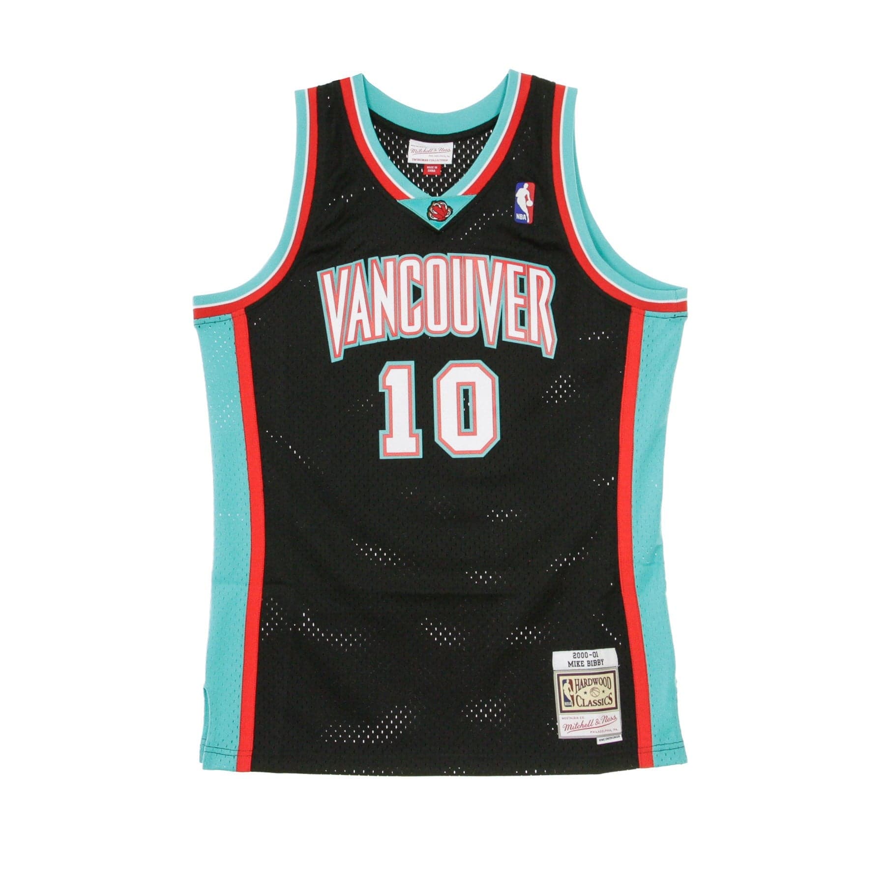 MITCHELL &amp; NESS Canotta Basket Uomo Nba Swingman Jersey Mike Bibby No.50 2000-01 Vangri Alt Original Team Colors - 7