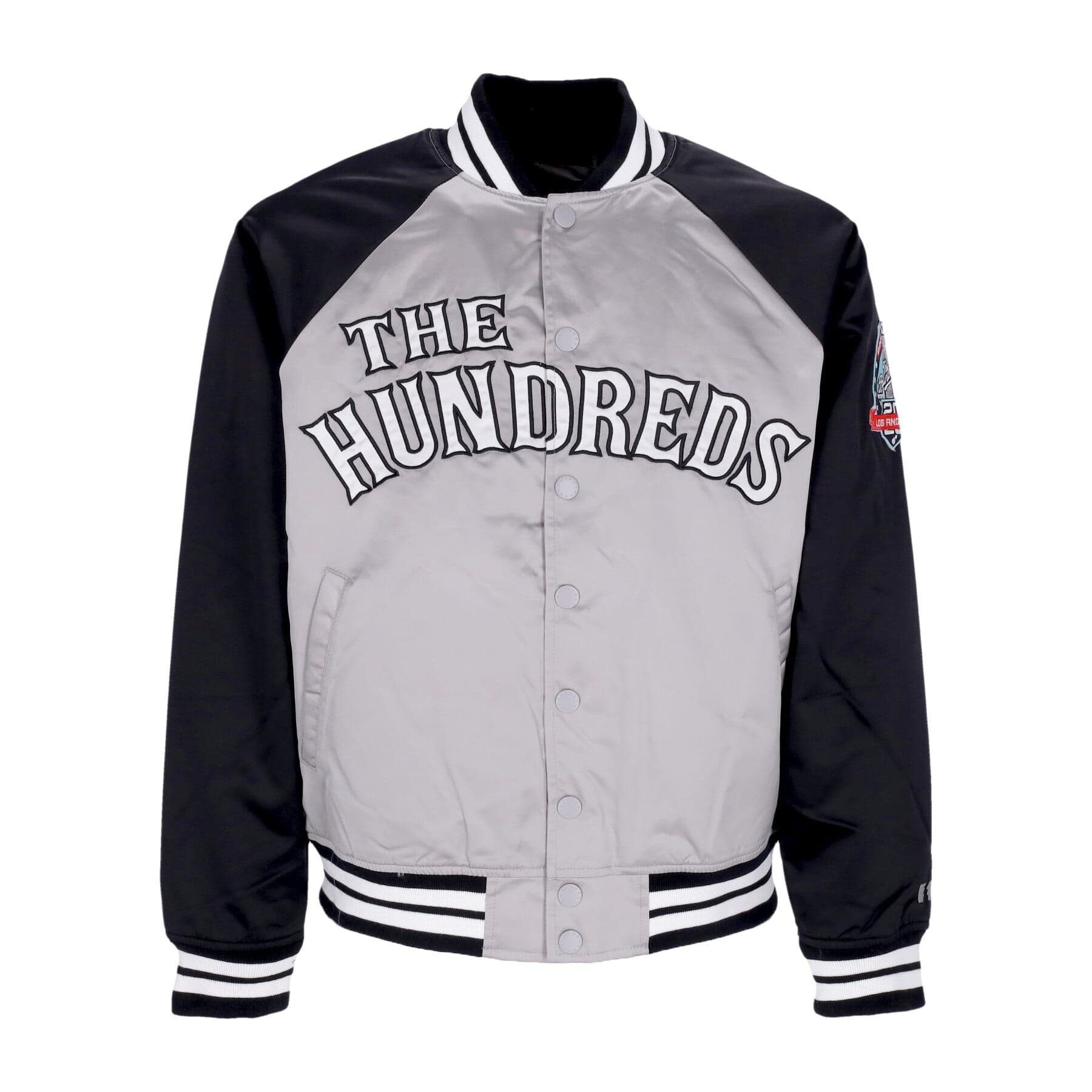 THE HUNDREDS Giubbotto Bomber Uomo Avalon Jacket Grey - 4