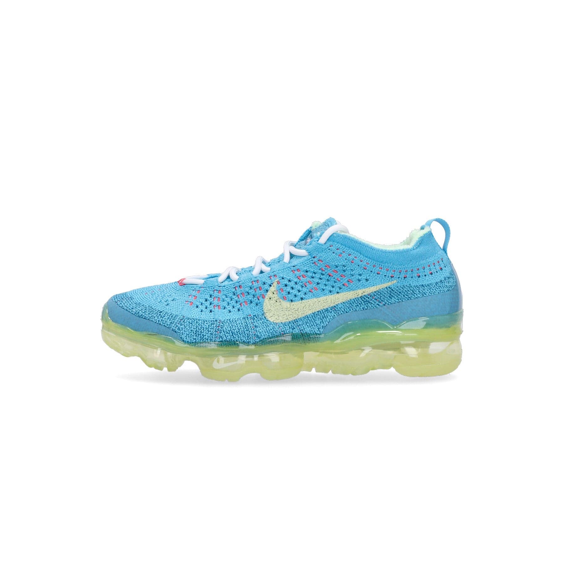 Nike Scarpa Bassa Uomo Air Vapormax 2023 Flyknit Baltic Blue/citron Tint/green Abyss - 7