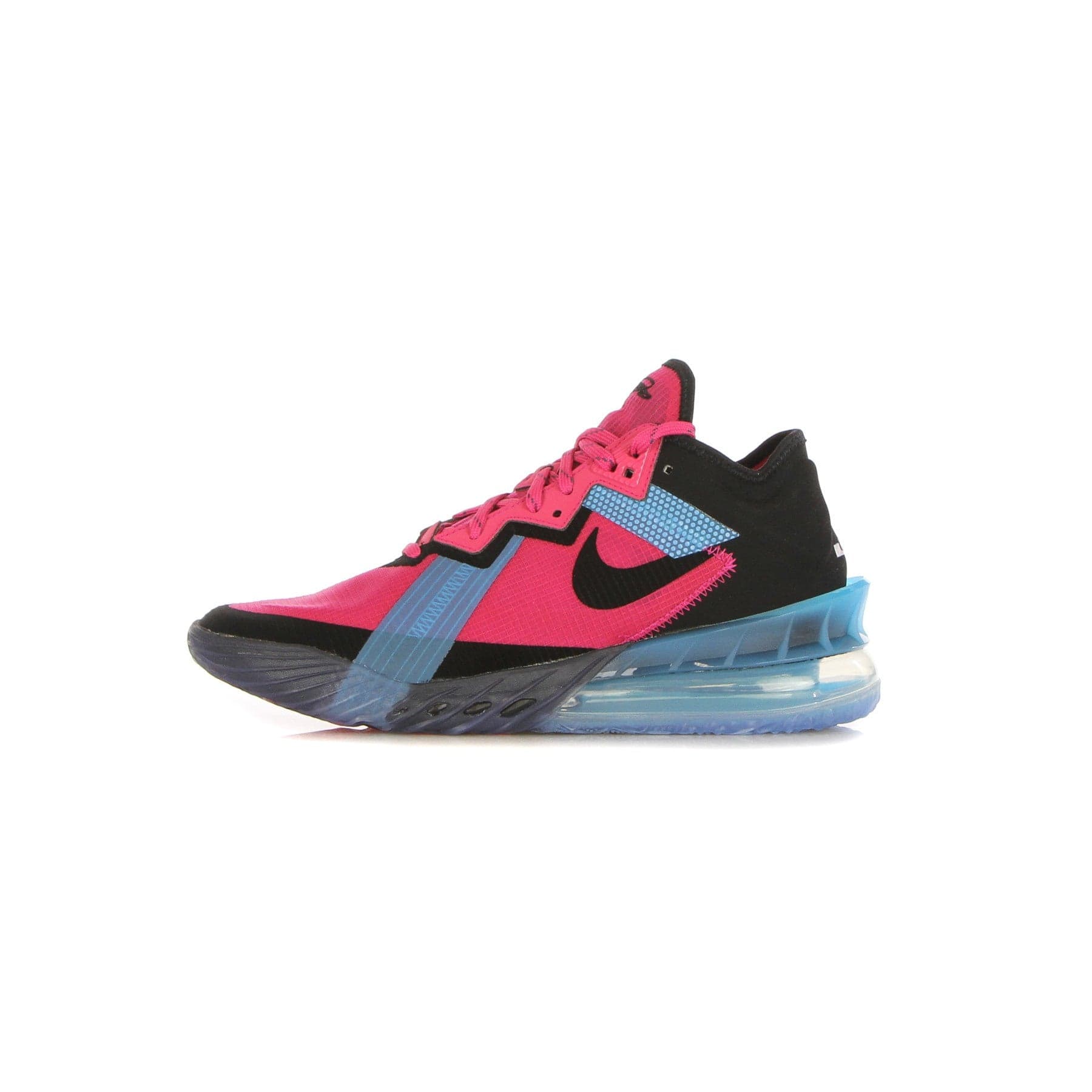 NIKE NBA Scarpa Basket Uomo Lebron Xviii Low "neon Nights" Fireberry/black/lt Blue Fury - 12