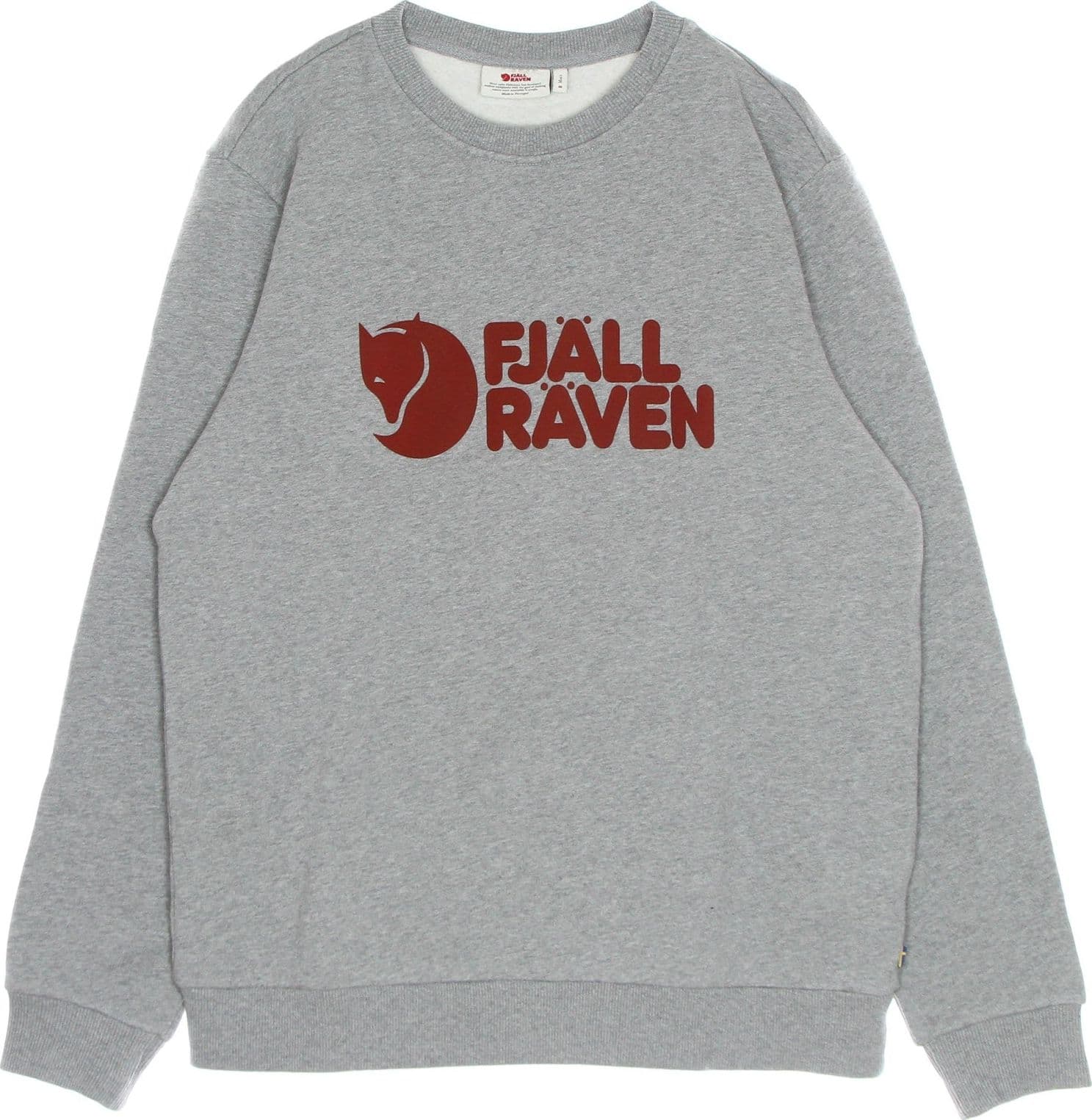 FJALLRAVEN Felpa Girocollo Uomo Logo Sweater Grey Melange - 4