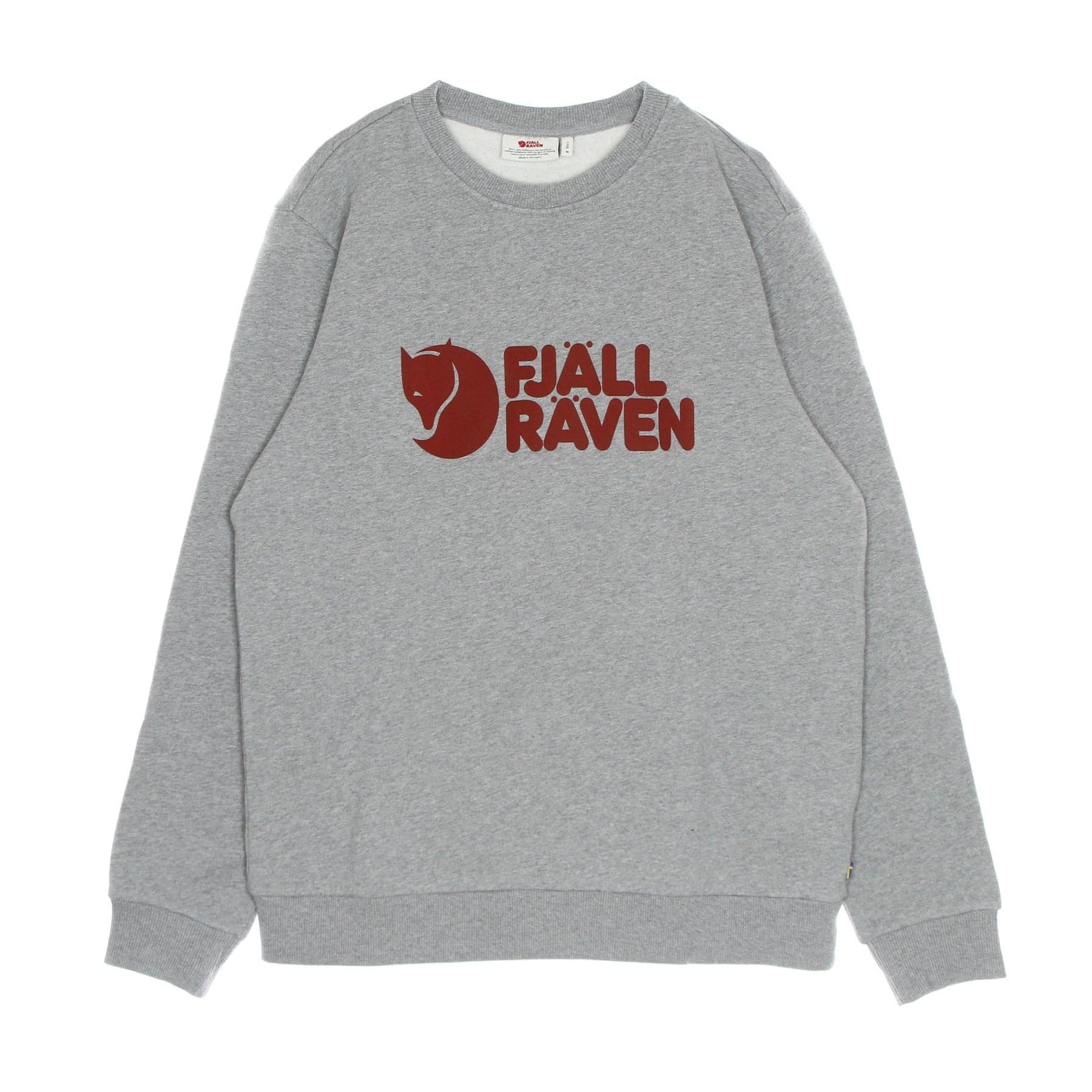 FJALLRAVEN Felpa Girocollo Uomo Logo Sweater Grey Melange - 4