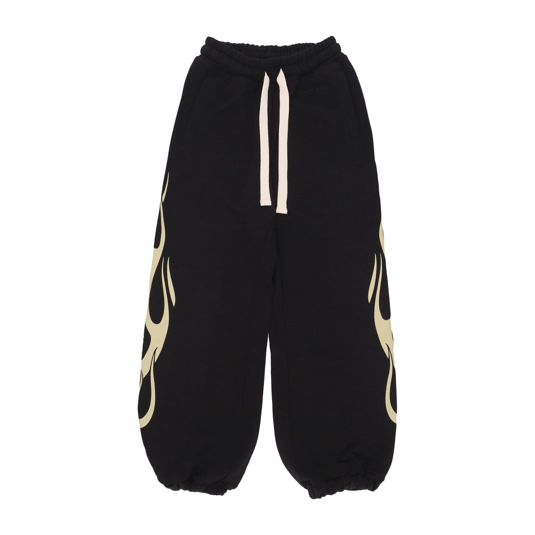 VISION OF SUPER Pantalone Tuta Leggero Donna Flames Pants Black/off White - 3