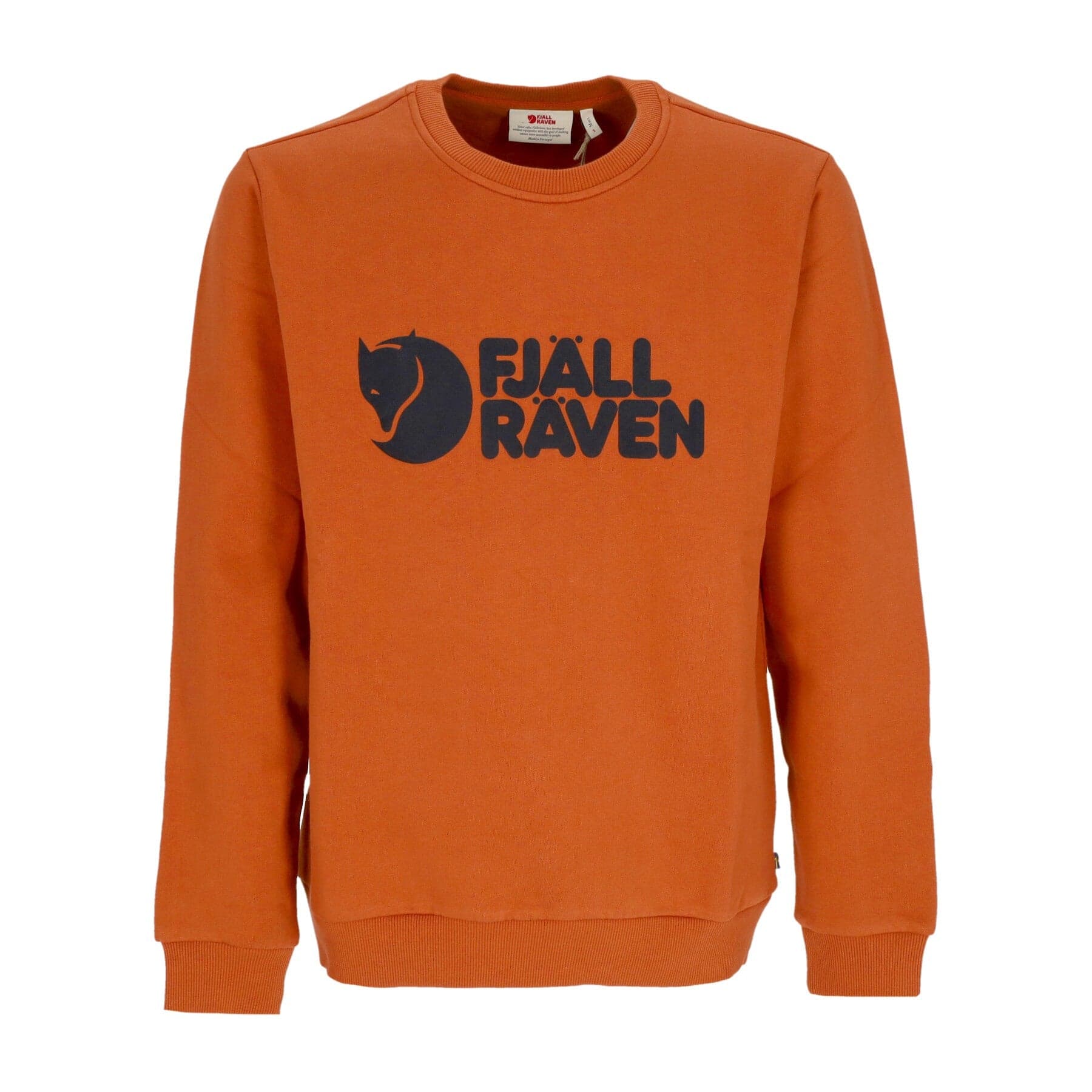 FJALLRAVEN Felpa Girocollo Uomo Logo Sweater Terracotta Brown - 3