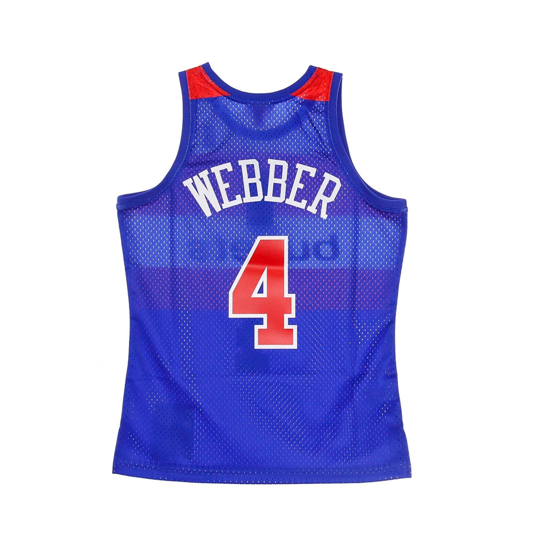 MITCHELL &amp; NESS Canotta Basket Uomo Nba Swingman Jersey Hardwood Classics No 4 Chris Webber 1996-97 Waswiz Road Original Team Colors - 4