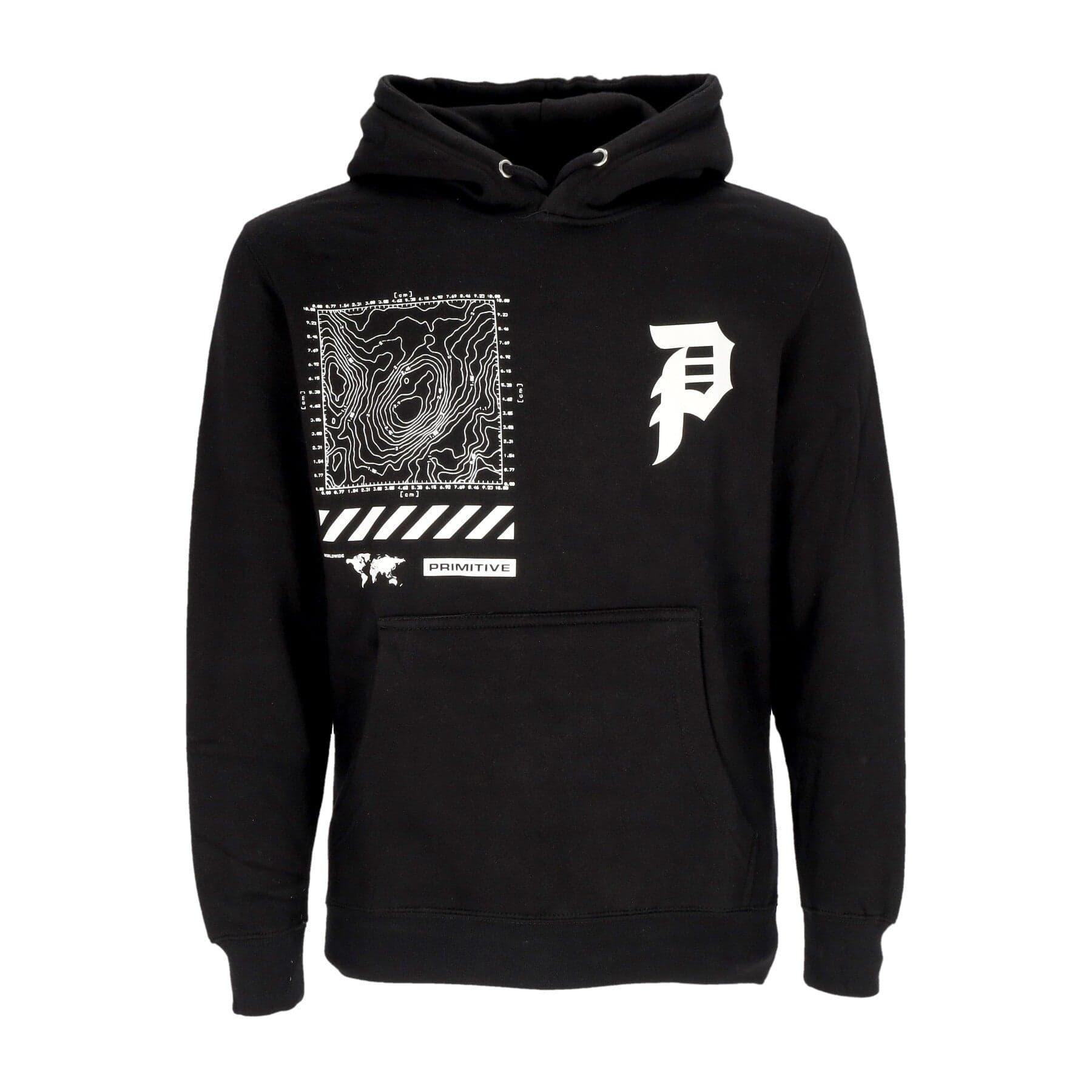 PRIMITIVE Felpa Cappuccio Uomo Mapping Dirty P Hoodie X Call Of Duty Black - 3