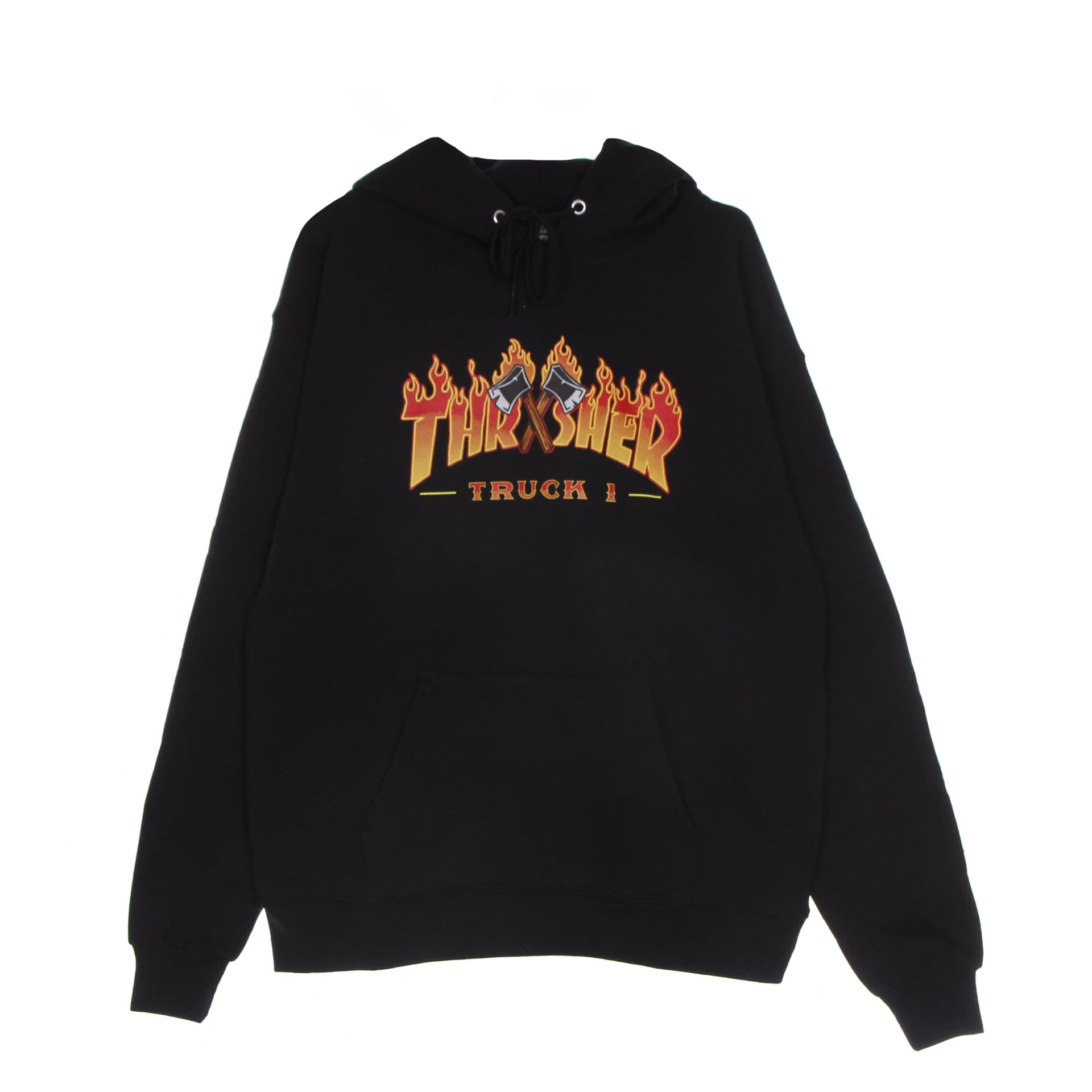 THRASHER Felpa Cappuccio Uomo Truck 1 Hood Black - 4