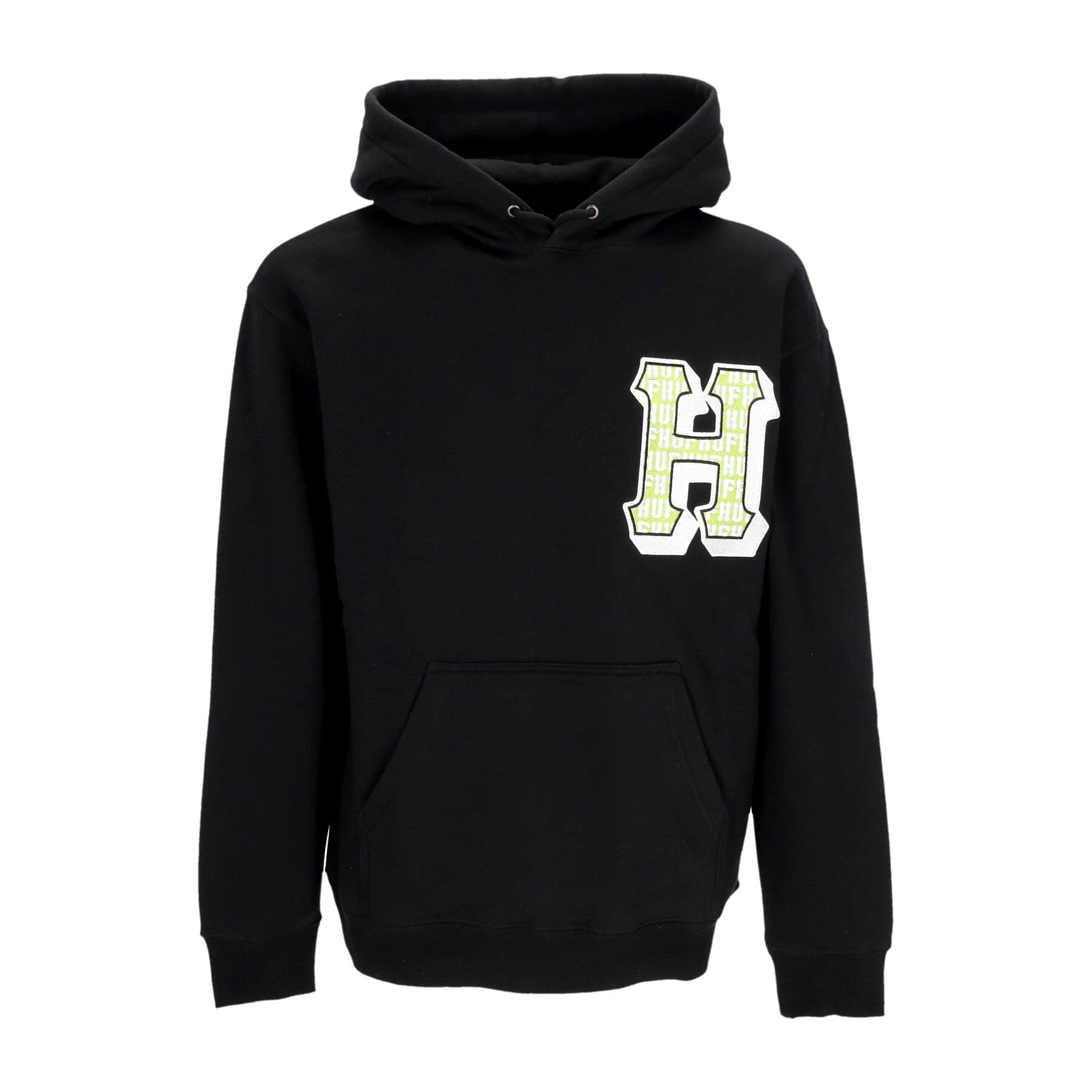 HUF Felpa Cappuccio Uomo Thicc Hoodie Black - 3