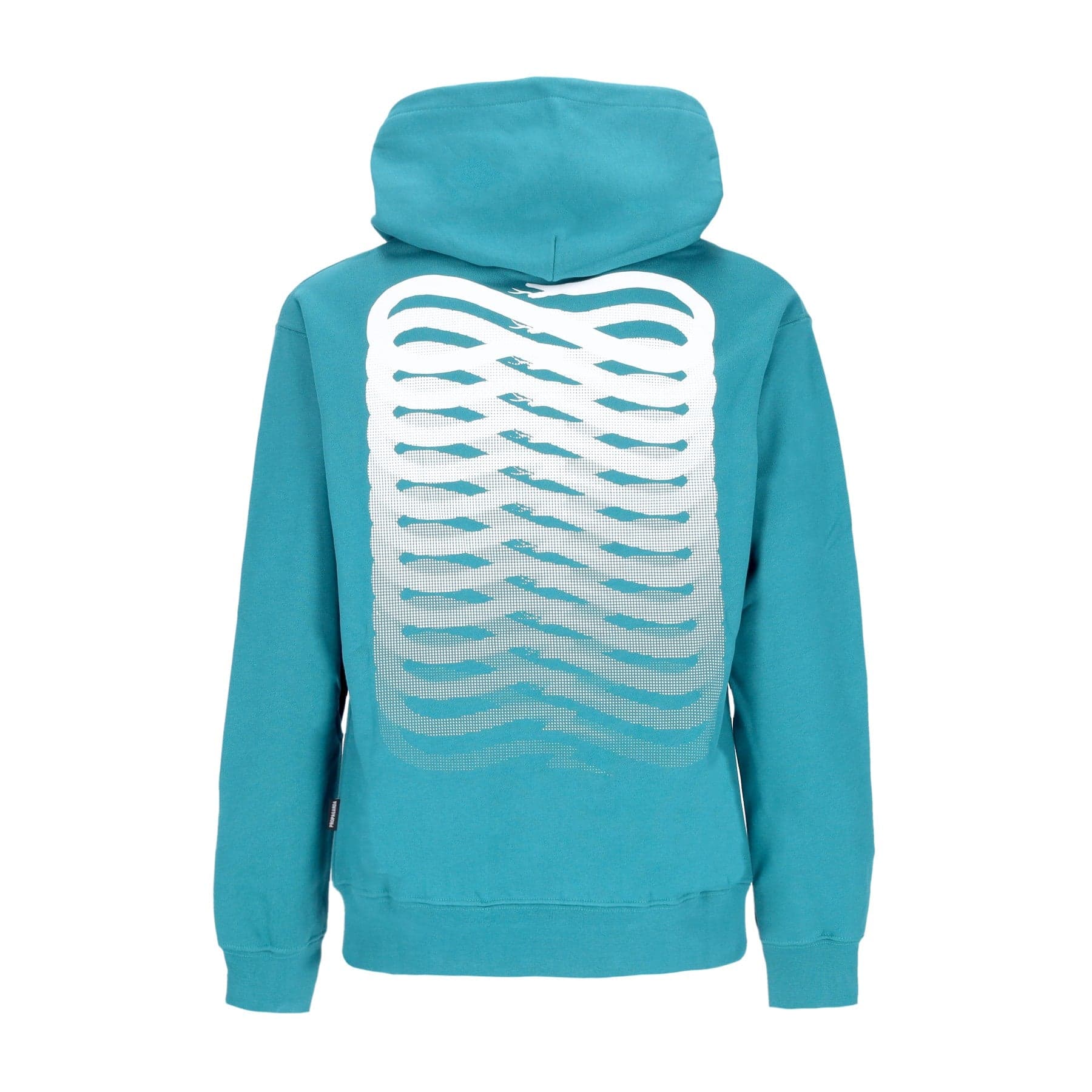 PROPAGANDA Felpa Cappuccio Uomo Ribs Hoodie Petrol - 4