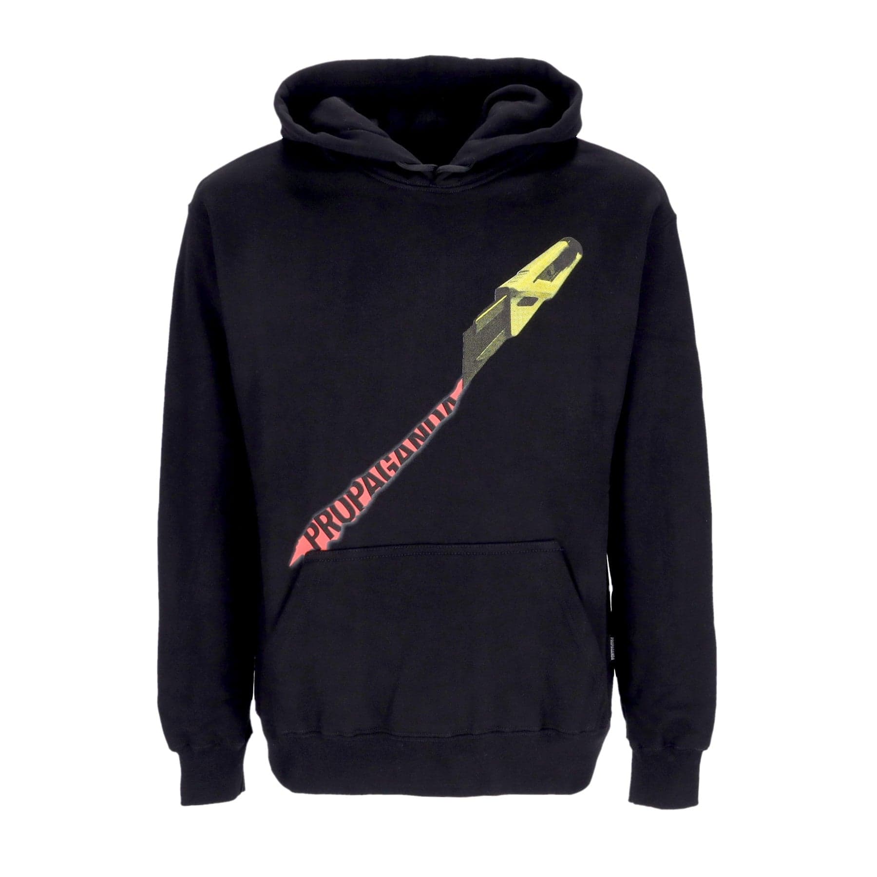 PROPAGANDA Felpa Cappuccio Uomo Cutter Hoodie Black - 4