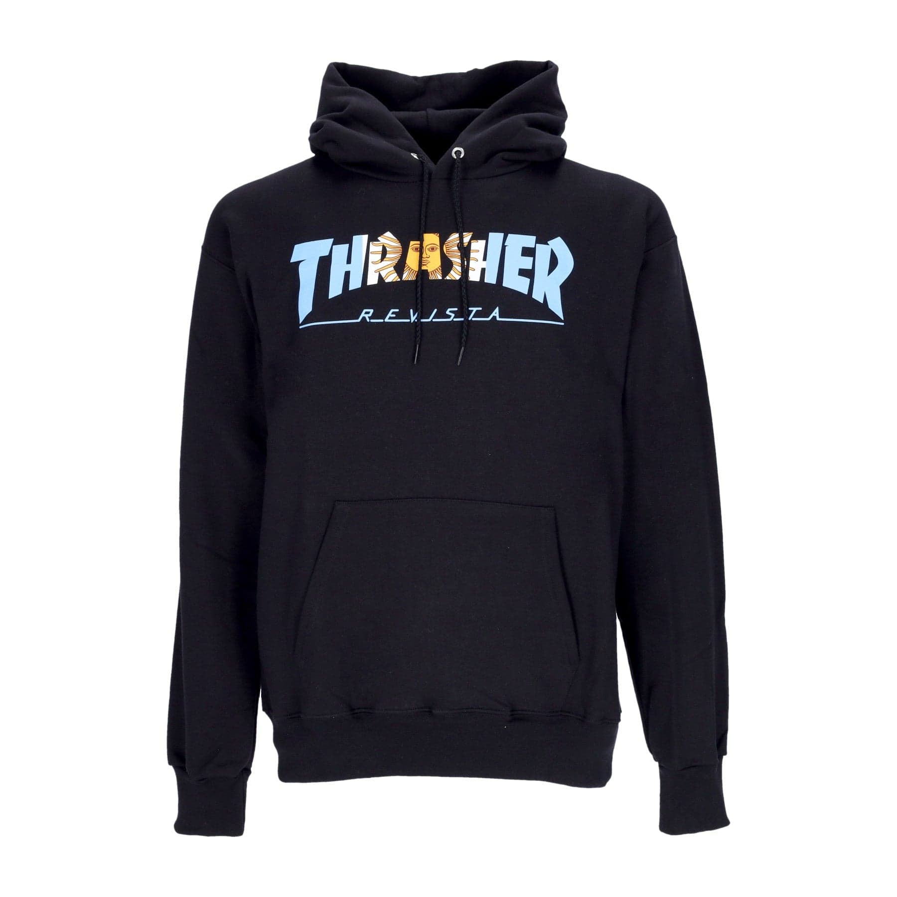 THRASHER Felpa Cappuccio Uomo Argentina Revista Hoodie Black - 4