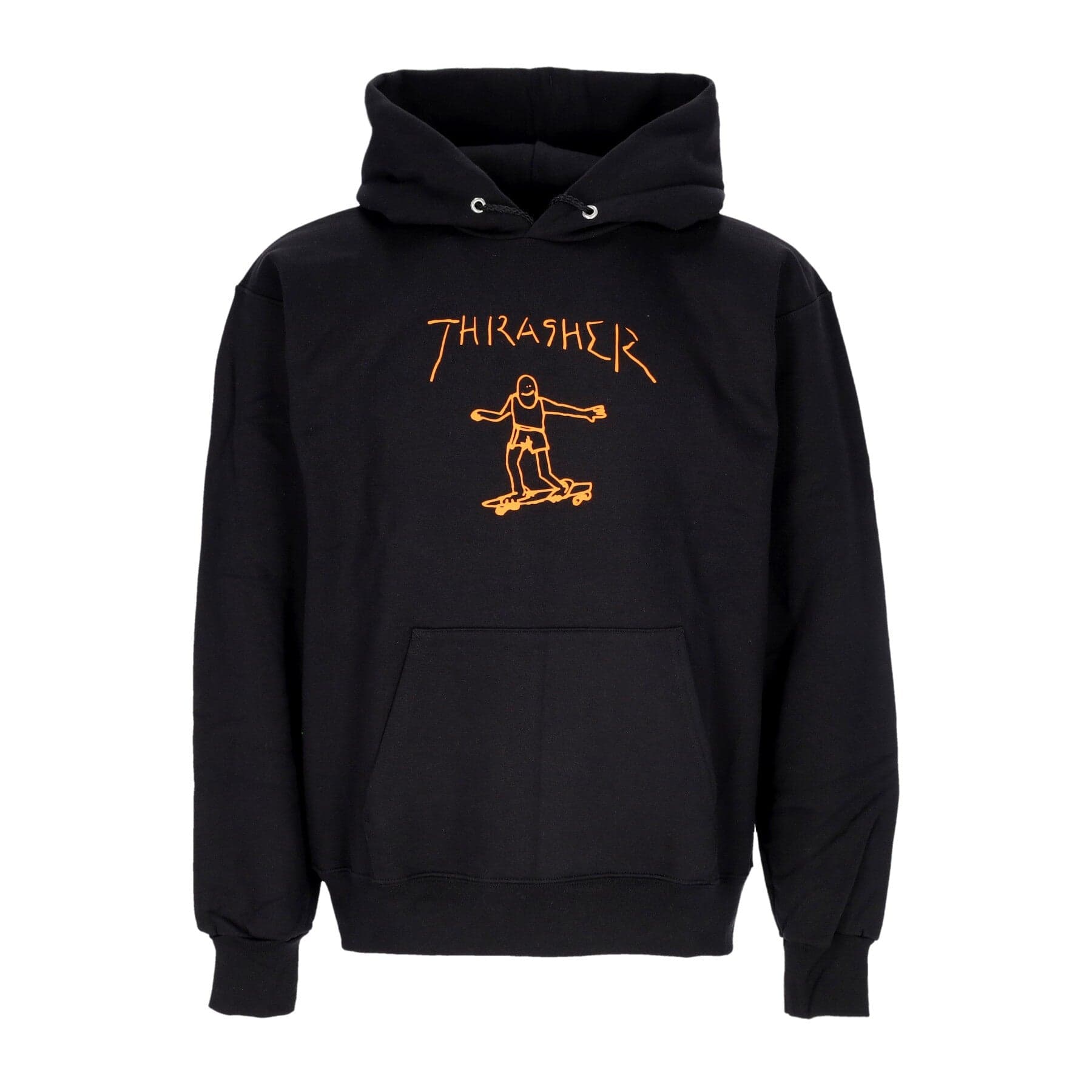THRASHER Felpa Cappuccio Uomo Gonz Hoodie Black/orange - 3
