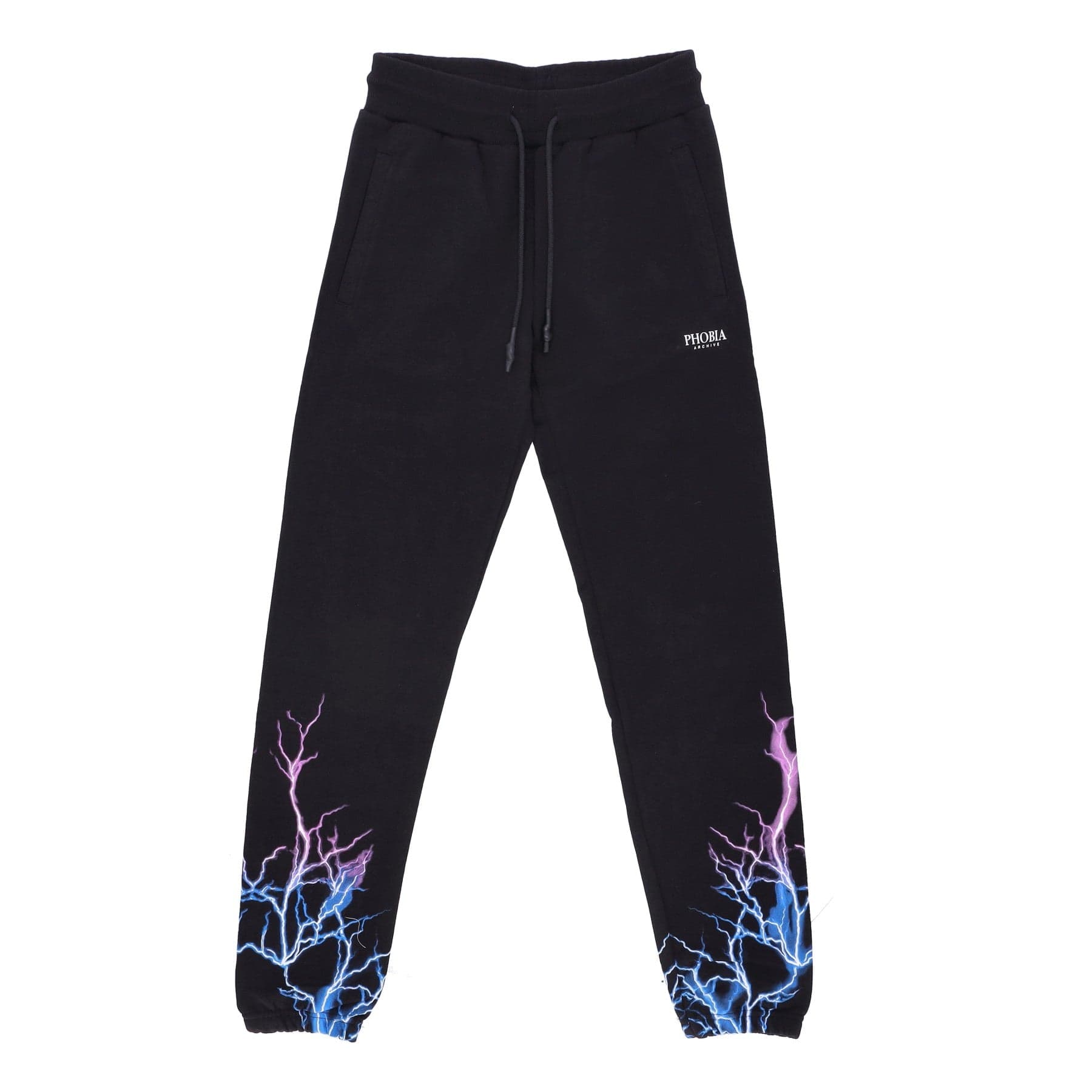 PHOBIA Pantalone Tuta Leggero Uomo Lightning Pants Black/blue/purple - 4