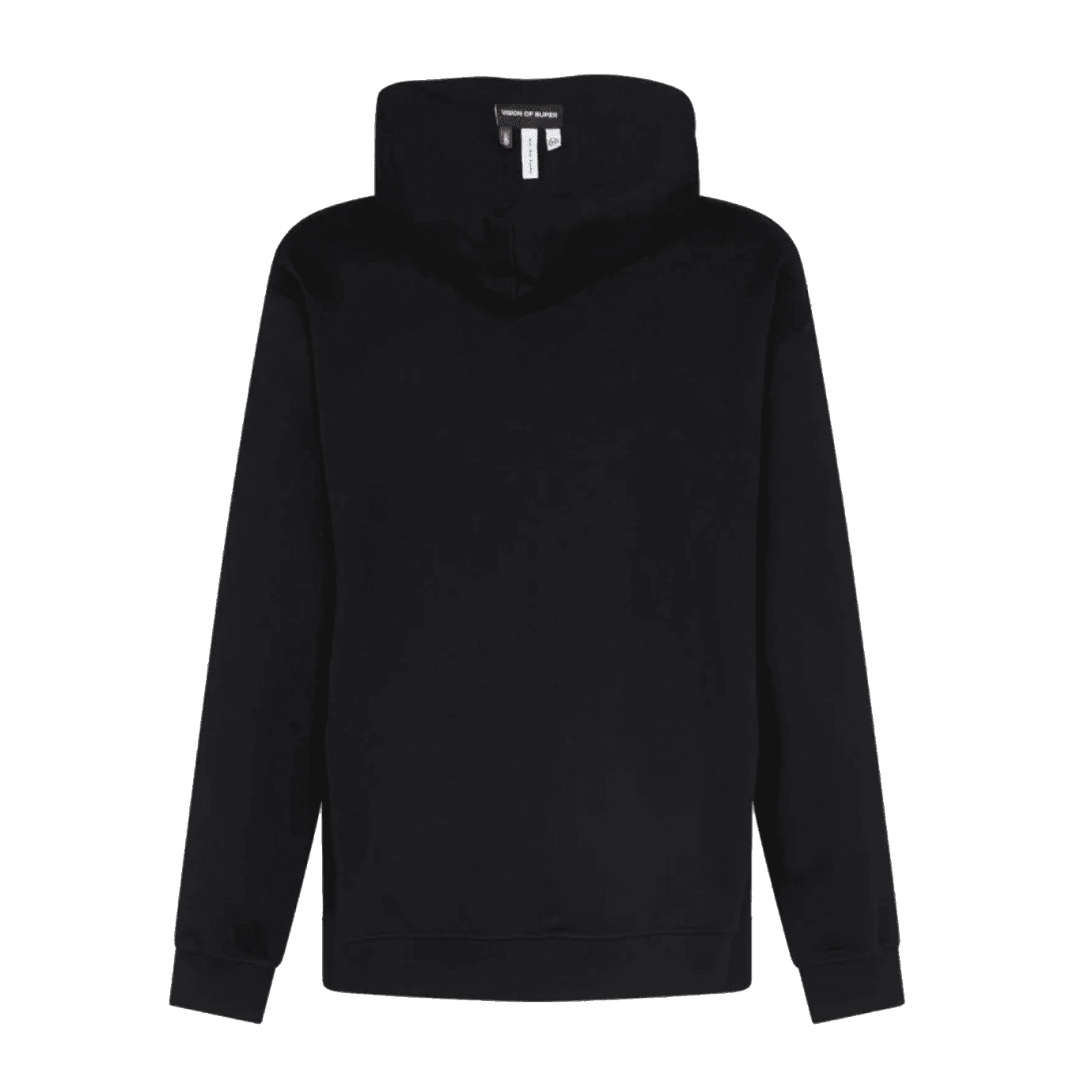 VISION OF SUPER Felpa Leggera Cappuccio Uomo Rock Skull Hoodie Black - 2
