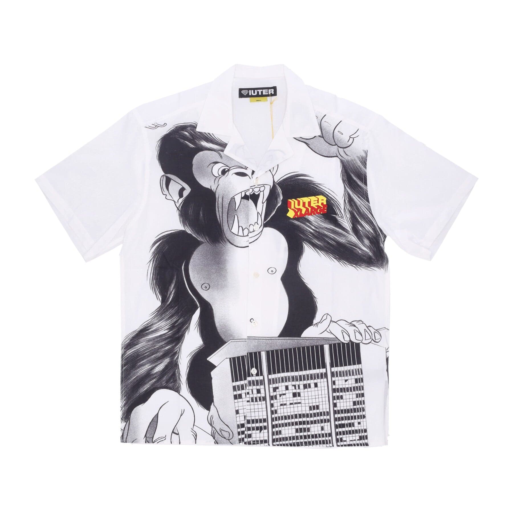 IUTER Camicia Manica Corta Uomo Xiuter Giant Shirt White - 3