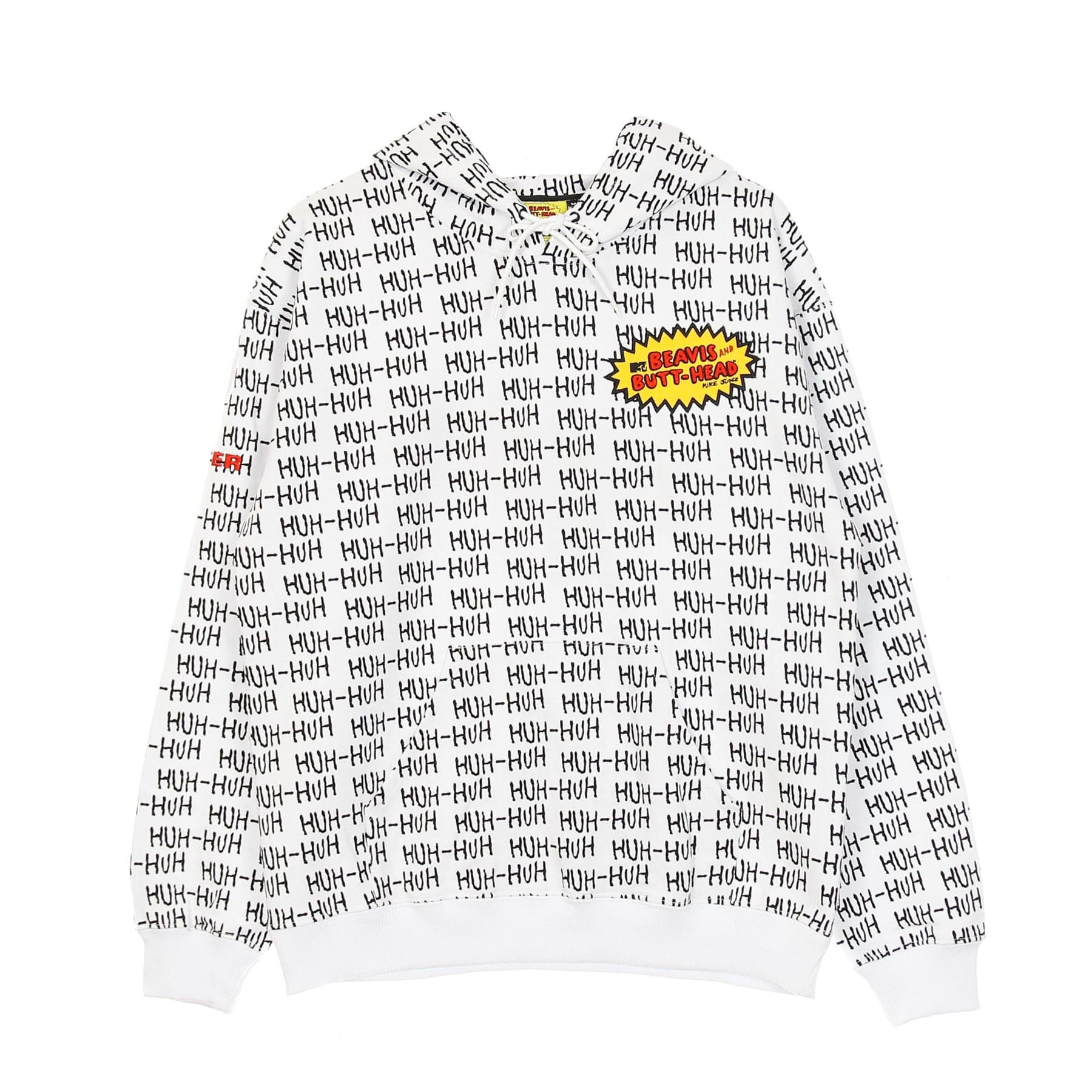 IUTER Felpa Leggera Cappuccio Uomo B&amp;b Ignorant Hoodie White - 5