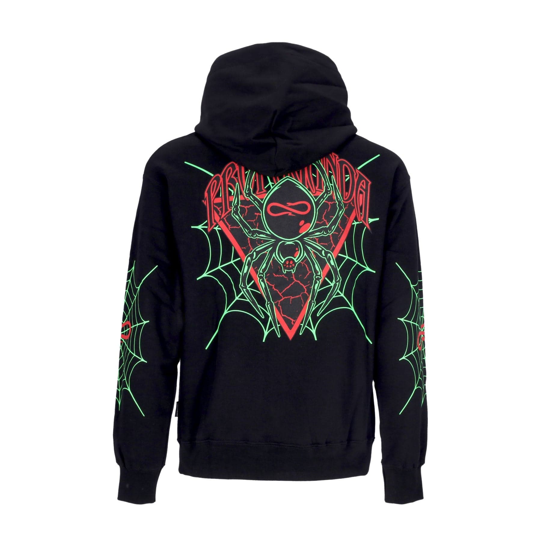 PROPAGANDA Felpa Cappuccio Uomo Triangle Web Hoodie Black - 3