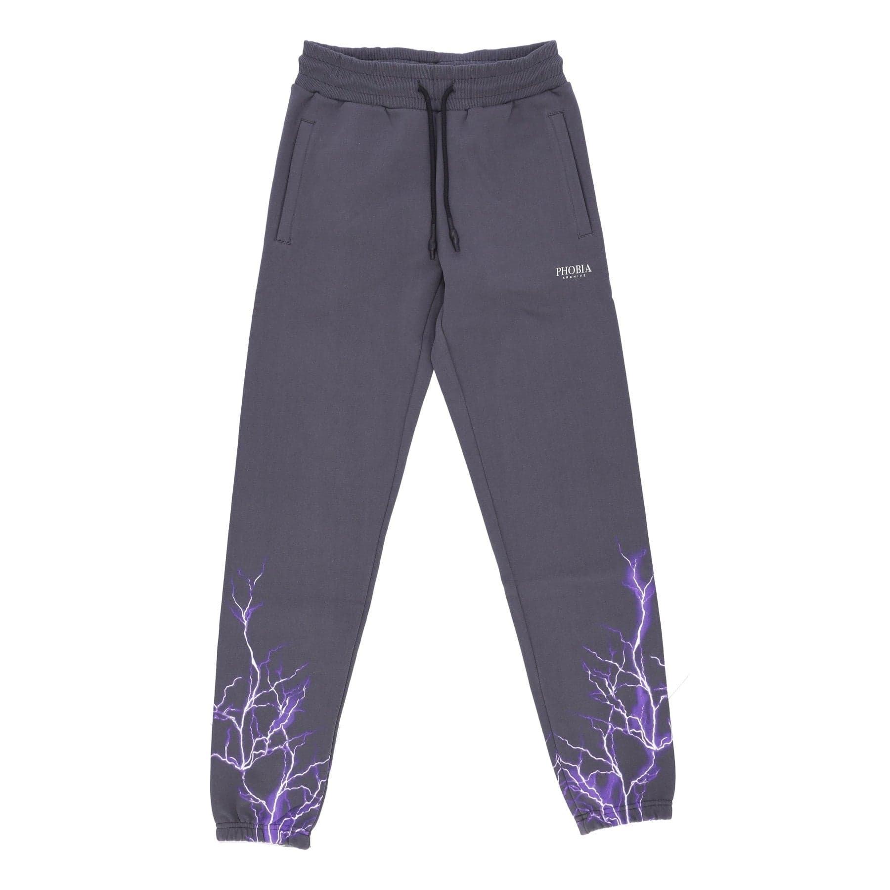 PHOBIA Pantalone Tuta Leggero Uomo Lightning Pants Grey/purple - 4