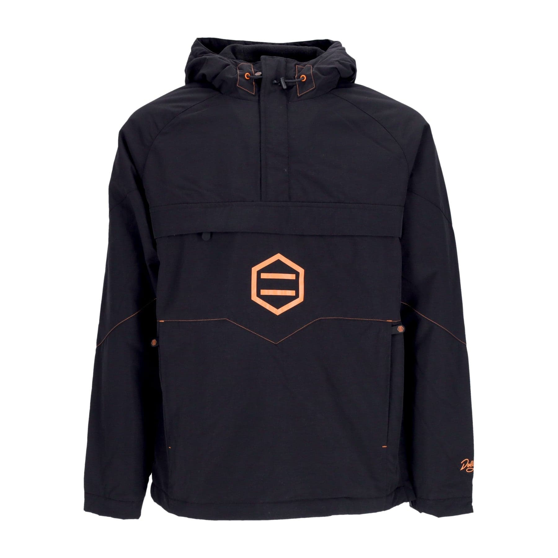 DOLLY NOIRE Giaccone Infilabile Uomo Anorak Jacket Black/orange - 6