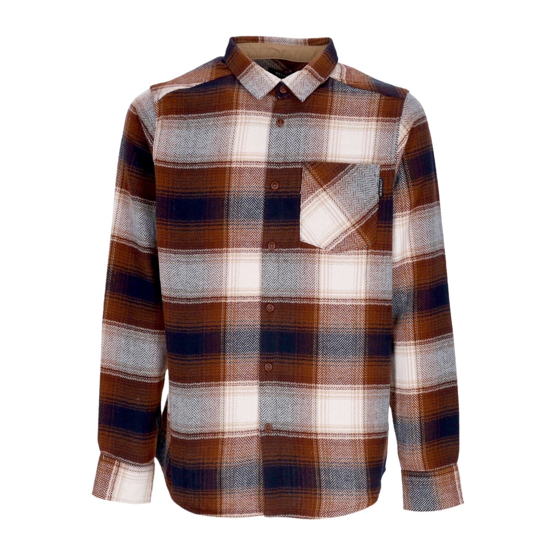 IRIEDAILY Camicia Manica Lunga Uomo Young Fella Shirt Navy/brown - 3