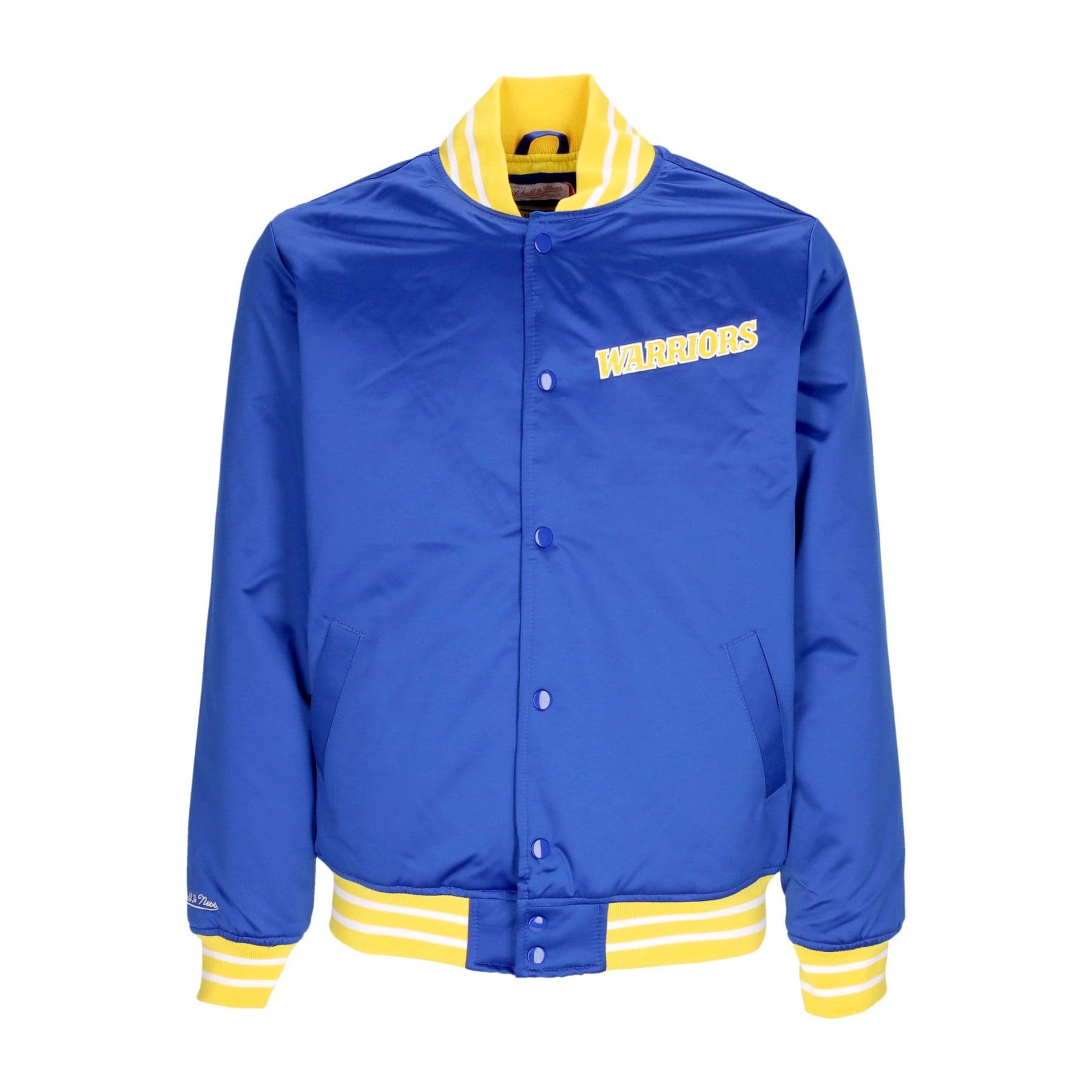 MITCHELL &amp; NESS Giubbotto Bomber Uomo Nba Heavyweight Satin Jacket Golwar Original Team Colors - 5