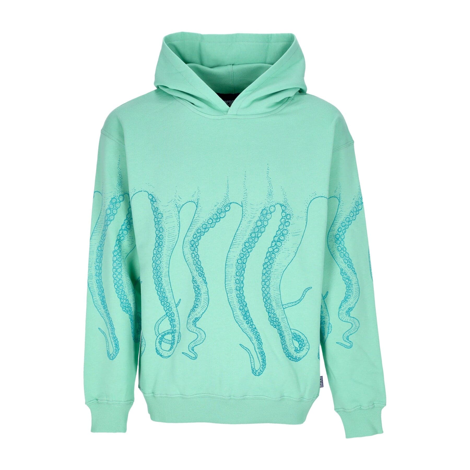 OCTOPUS Felpa Leggera Cappuccio Uomo Outline Hoodie Mint - 3